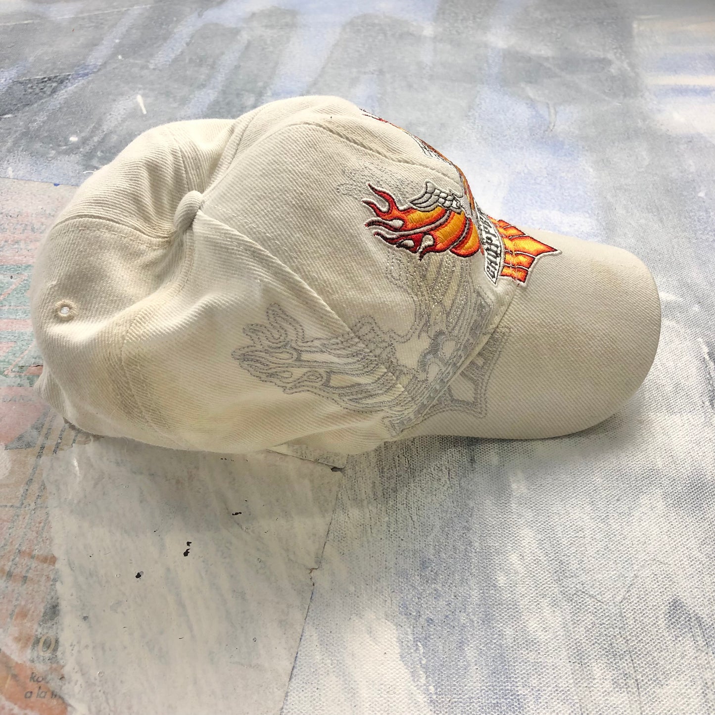 Vintage West Coast Choppers Flaming Eagle Snapback Hat