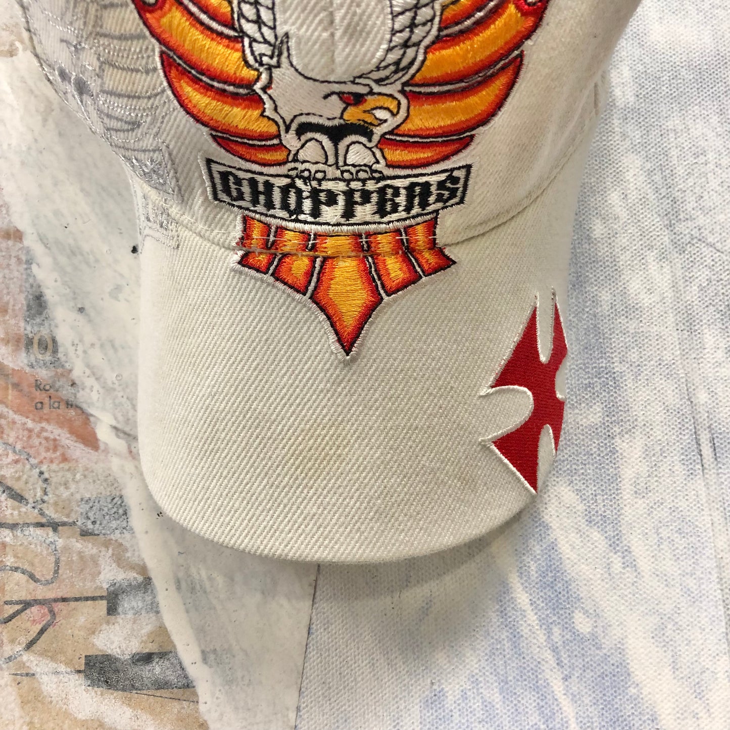 Vintage West Coast Choppers Flaming Eagle Snapback Hat
