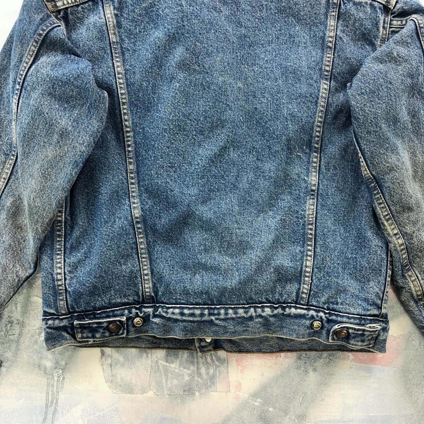 Vintage USA 80s Levis Sherpa Lined Denim Button Jacket M