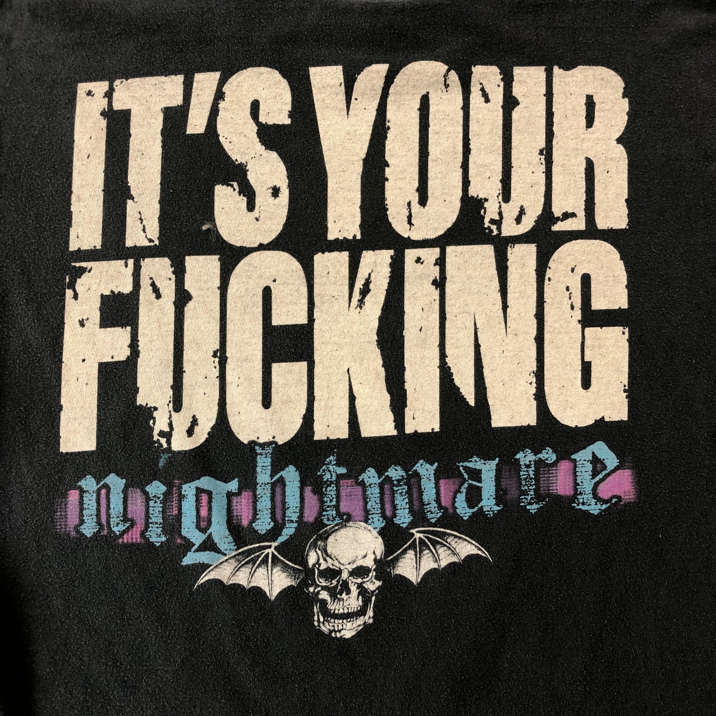 Vintage Avenged Sevenfold Its Your Fucking Nightmare T Shirt L