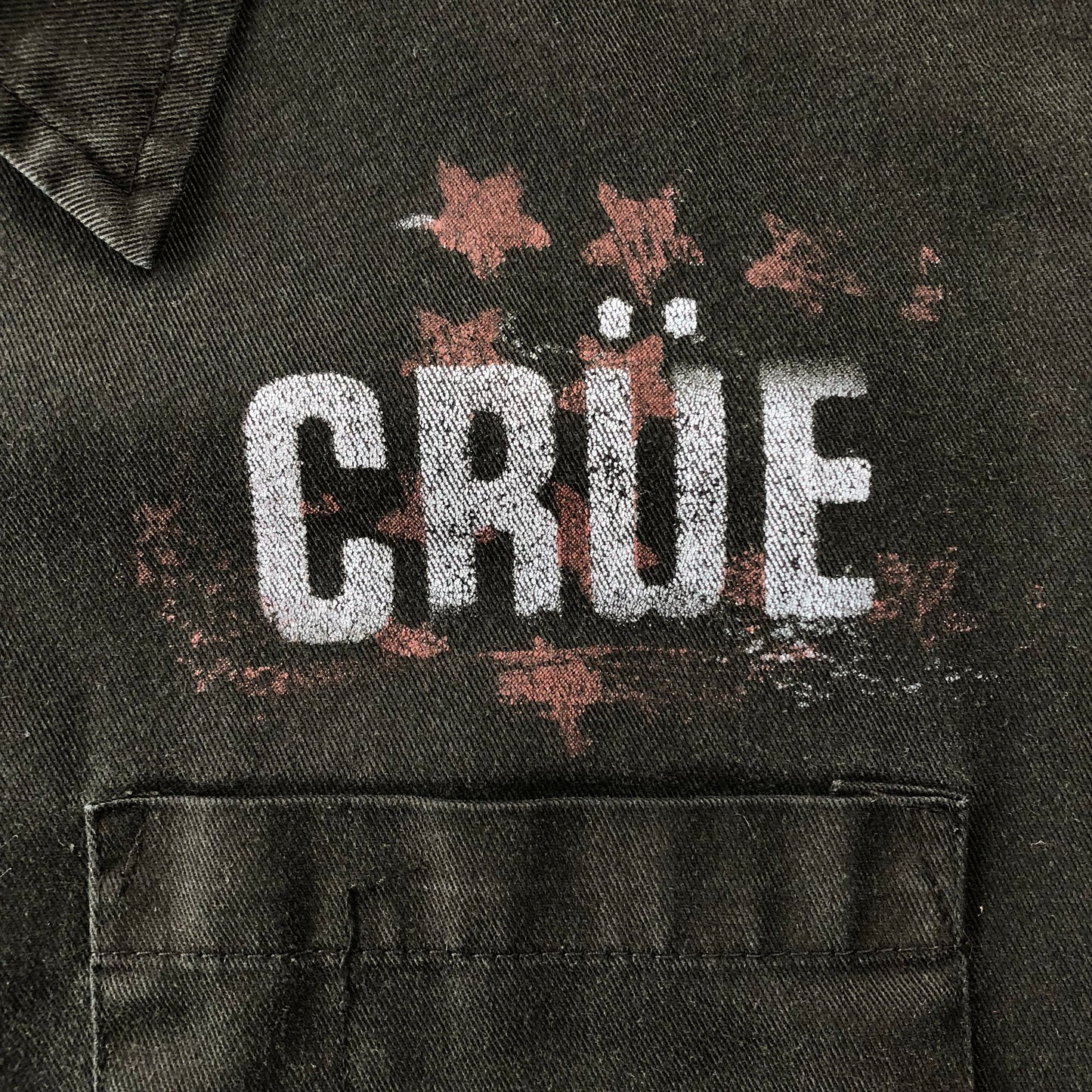 Vintage USA Motley Crue Red, White & Crue Button Shirt M