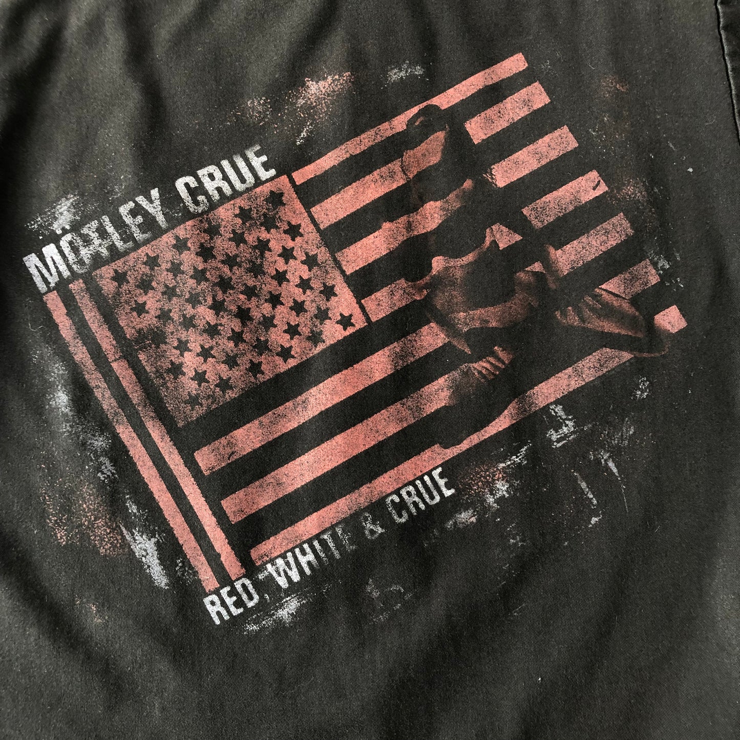 Vintage USA Motley Crue Red, White & Crue Button Shirt M