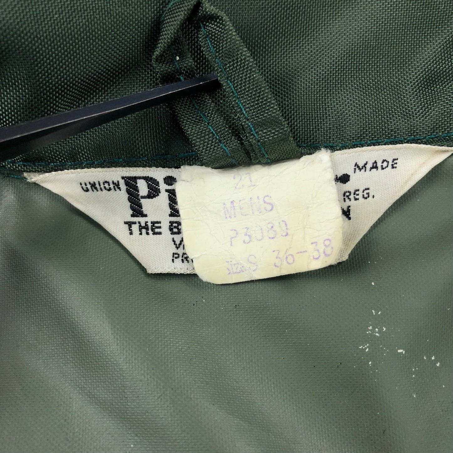 Vintage Pioneer Union Made Rain Zip Jacket M