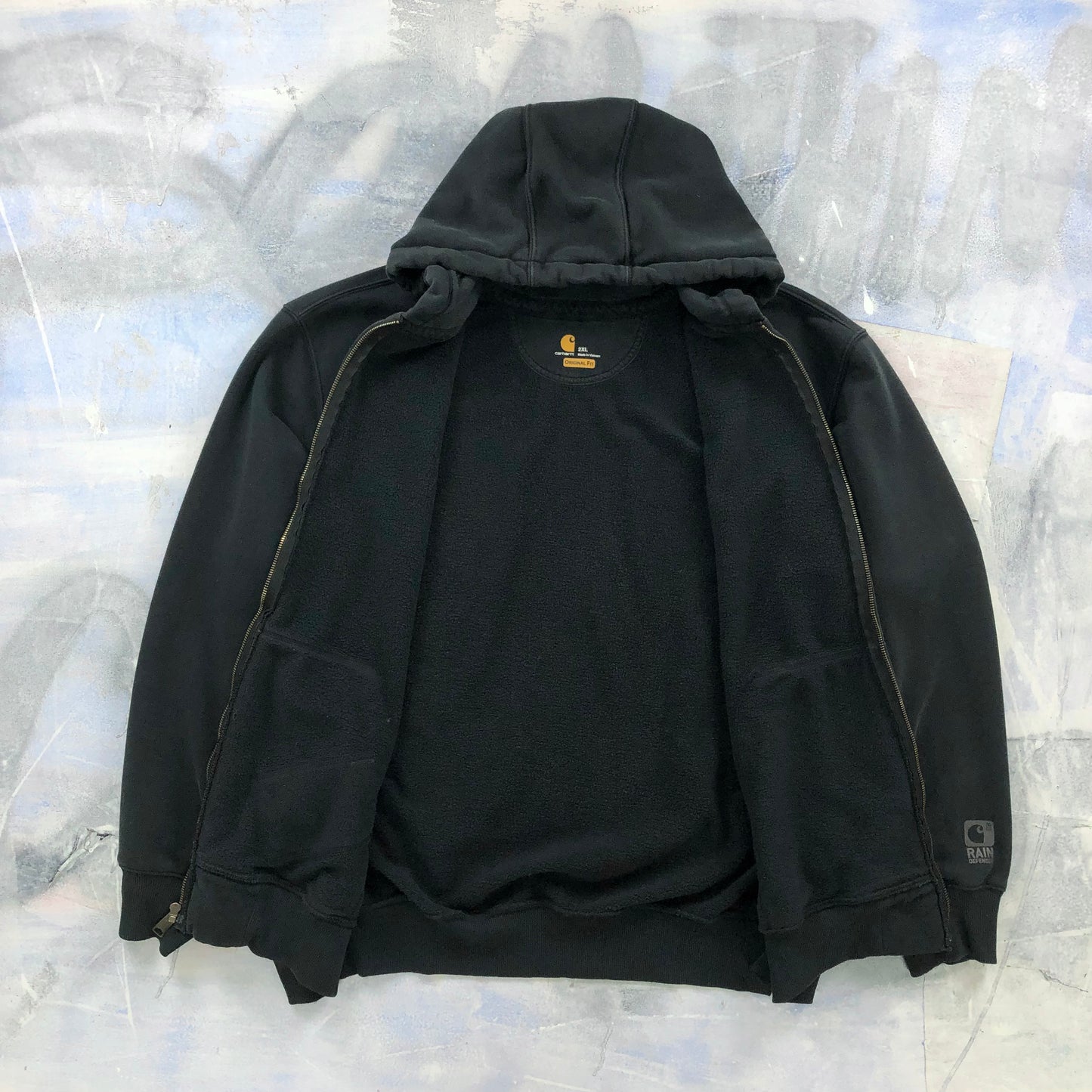 Carhartt Rain Defender Heavyweight Full Zip Hoodie Sweatshirt XXL