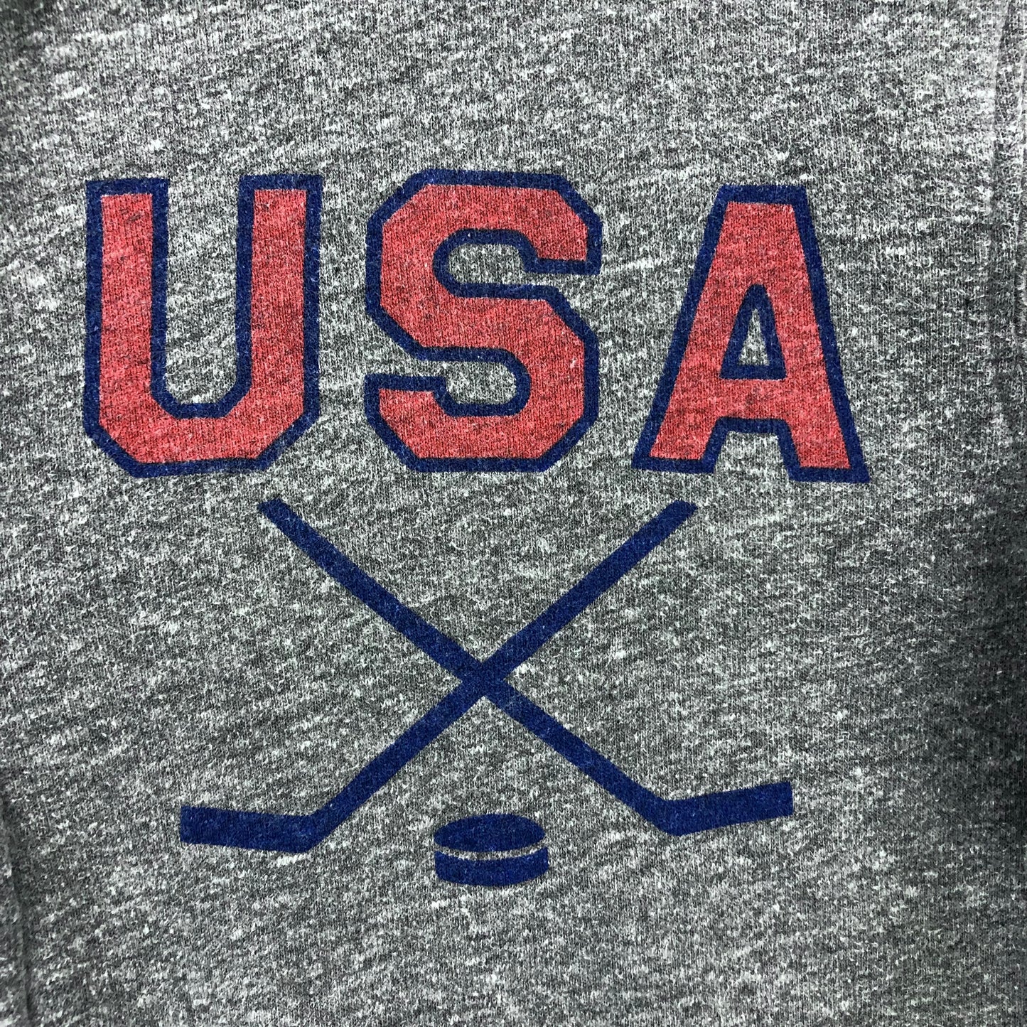 Homage USA Dont Puck With The USA Hockey Hoodie Zip Sweatshirt L