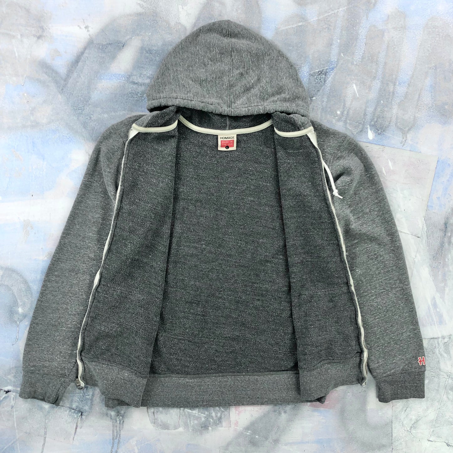 Homage USA Dont Puck With The USA Hockey Hoodie Zip Sweatshirt L