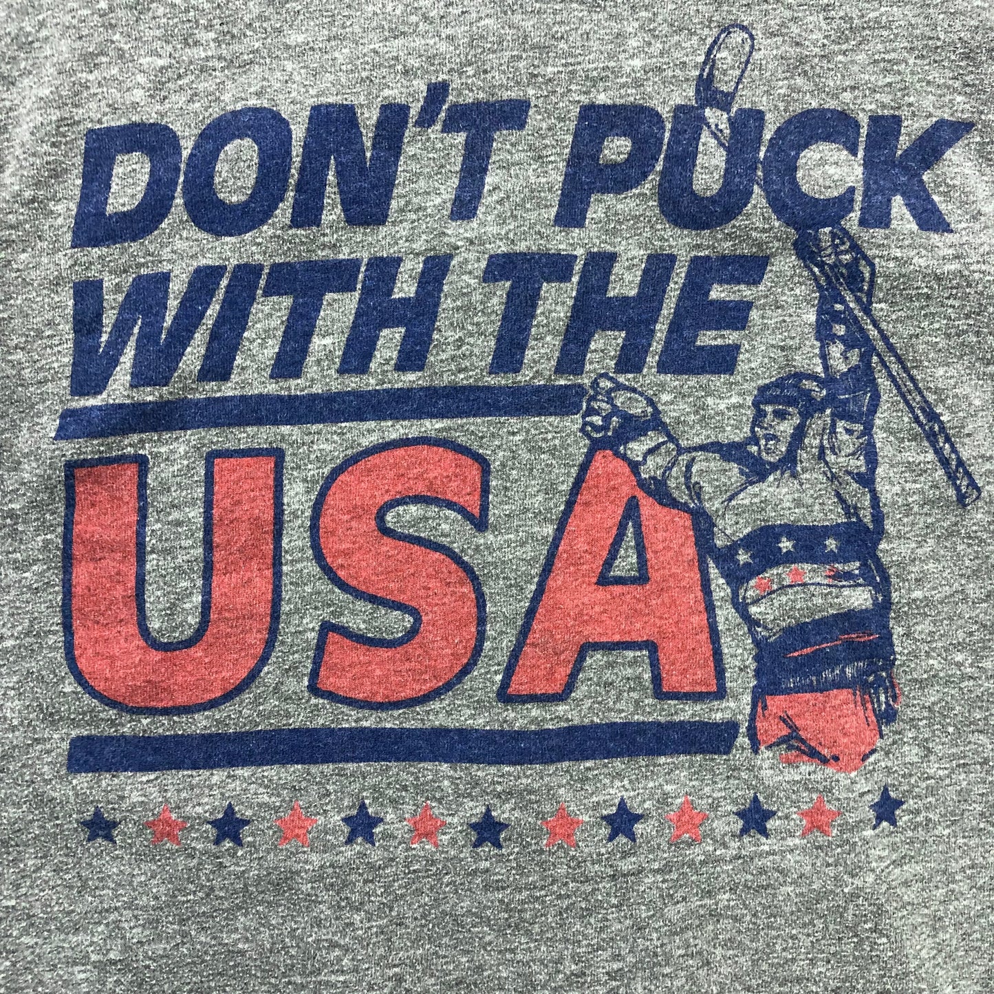 Homage USA Dont Puck With The USA Hockey Hoodie Zip Sweatshirt L