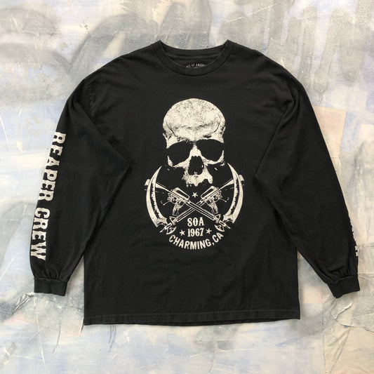 Vintage Sons Of Anarchy Road Gear Reaper Crew Long Sleeve T Shirt XXL