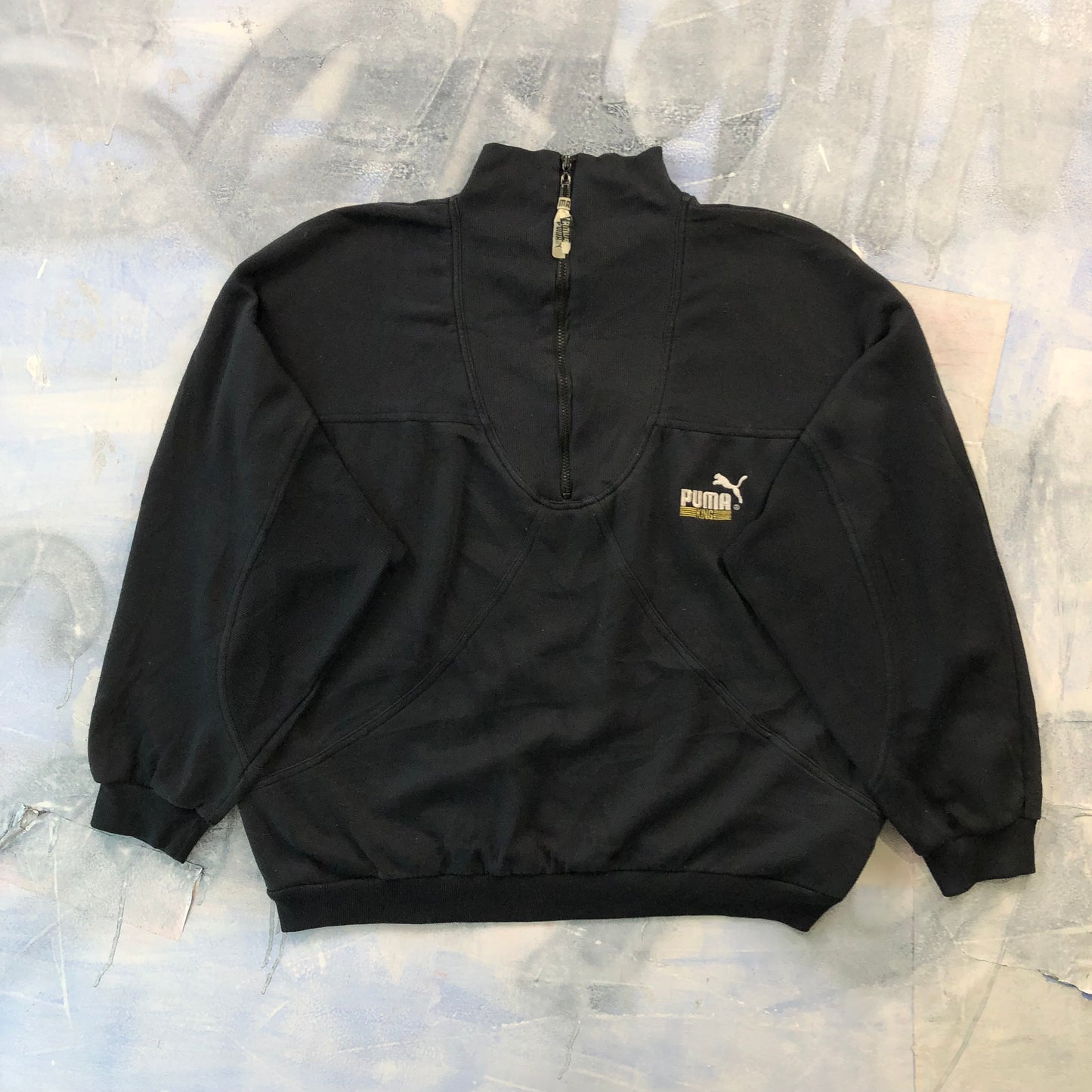 Vintage 90s Puma King Quarter Zip Sweatshirt XL