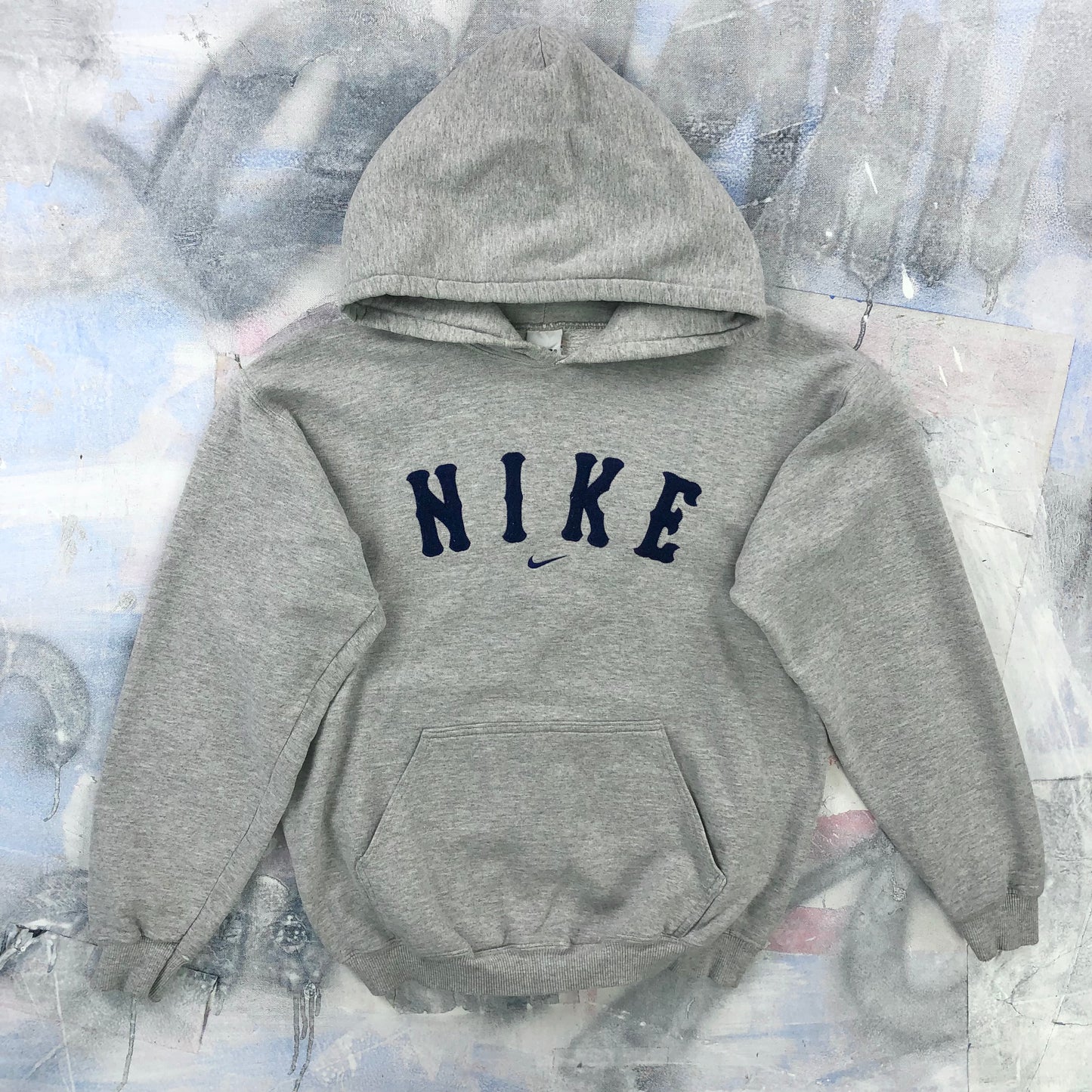 Vintage 90s Nike Center Swoosh Hoodie Sweatshirt M