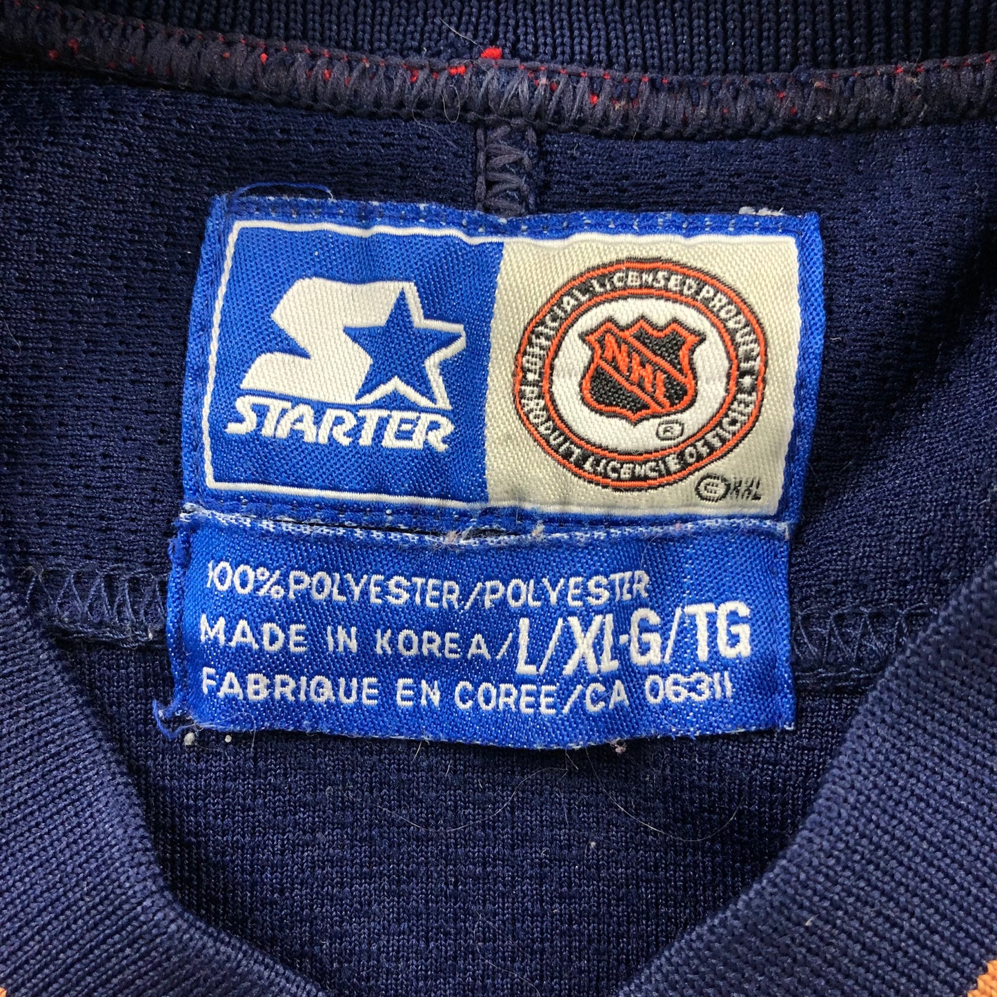 Vintage Starter NHL Edmonton Oilers Oilman Jersey L (Youth)