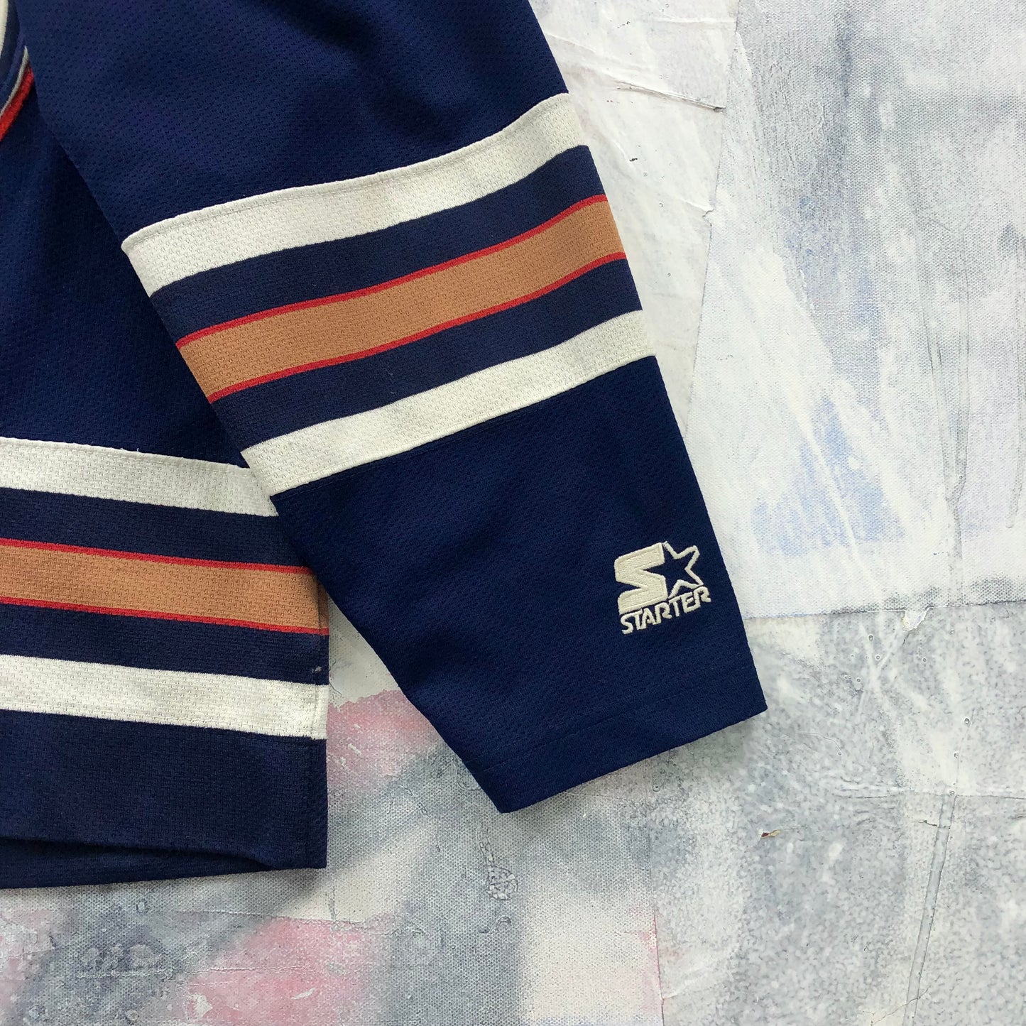 Vintage Starter NHL Edmonton Oilers Oilman Jersey L (Youth)