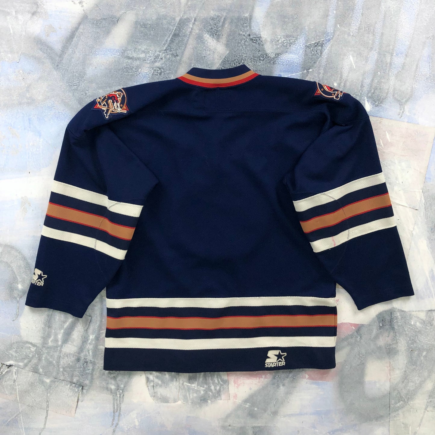 Vintage Starter NHL Edmonton Oilers Oilman Jersey L (Youth)