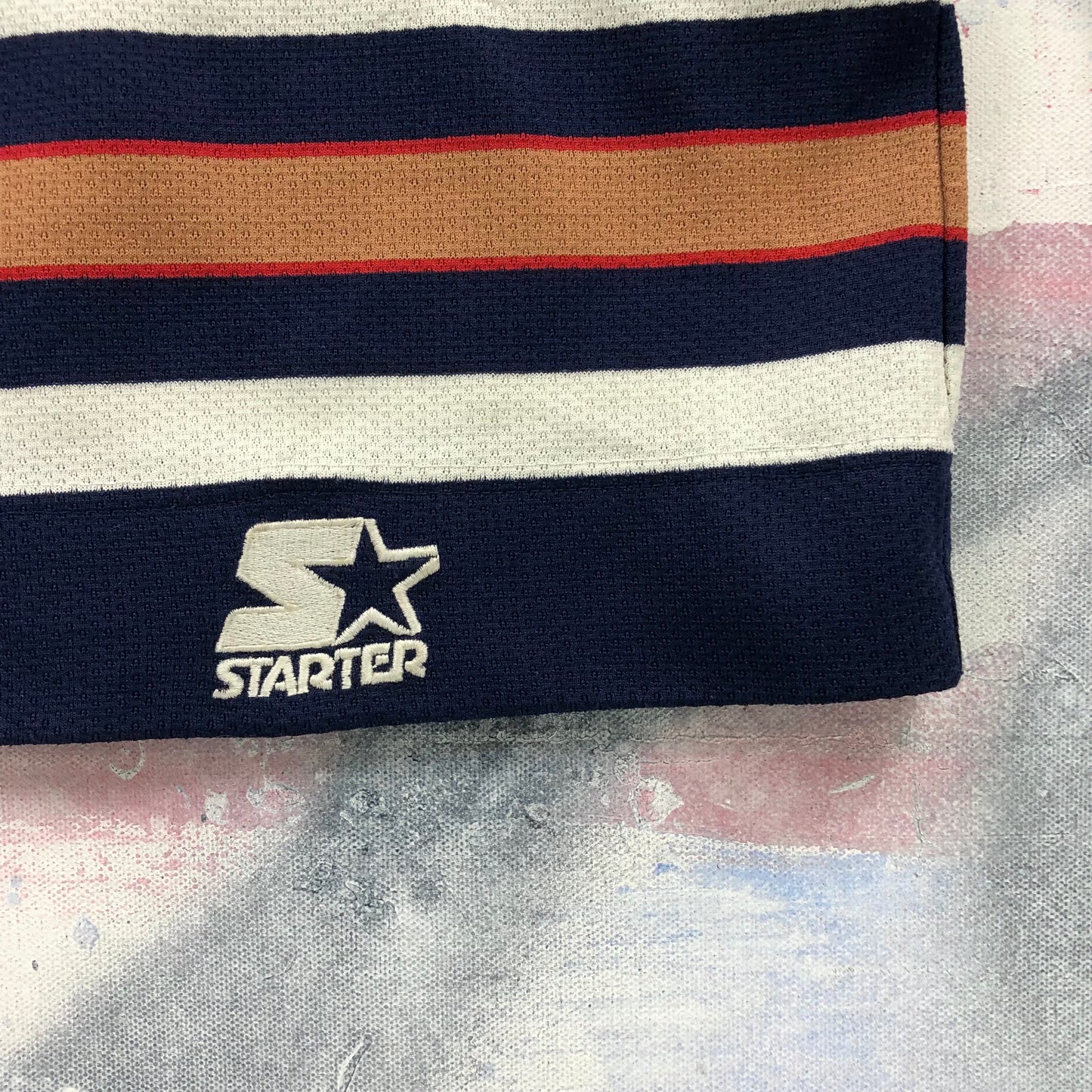 Vintage Starter NHL Edmonton Oilers Oilman Jersey L (Youth)