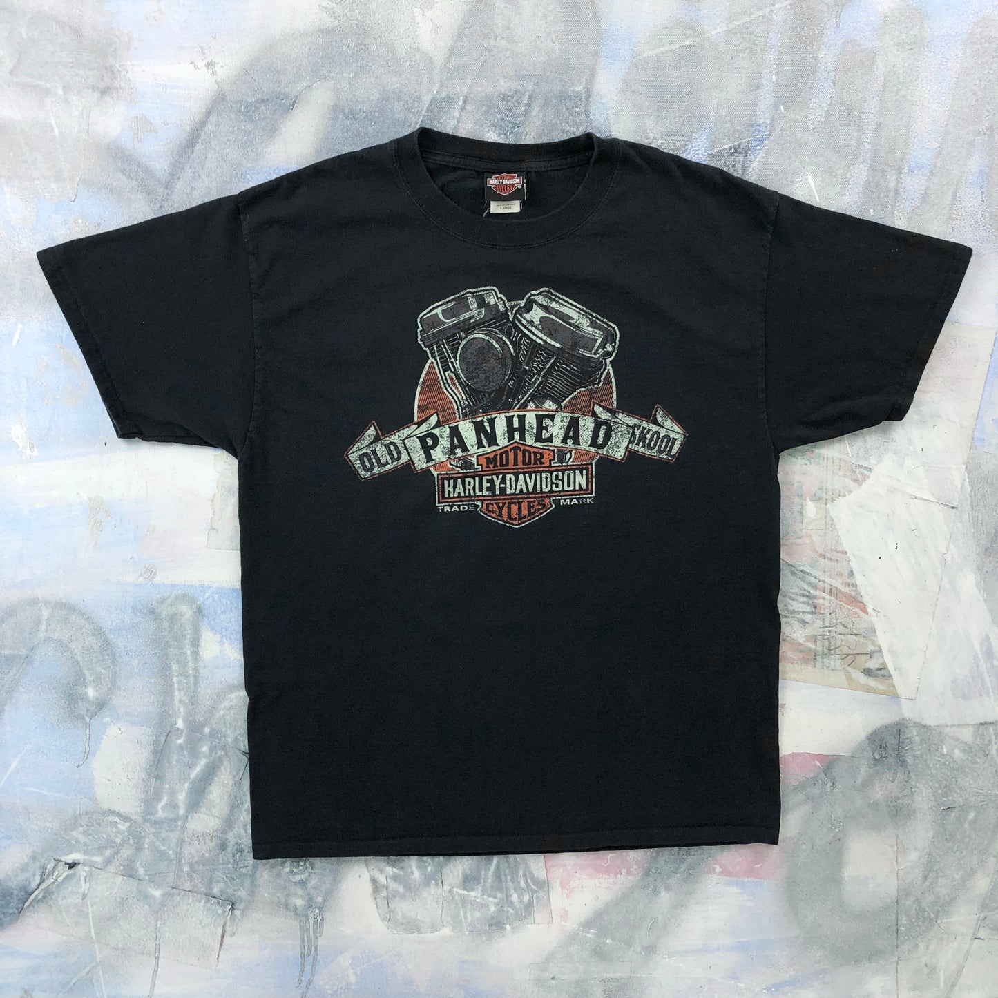 Harley Davidson Motorcycles Old Skool Panhead Bourbon Street New Orleans T Shirt L