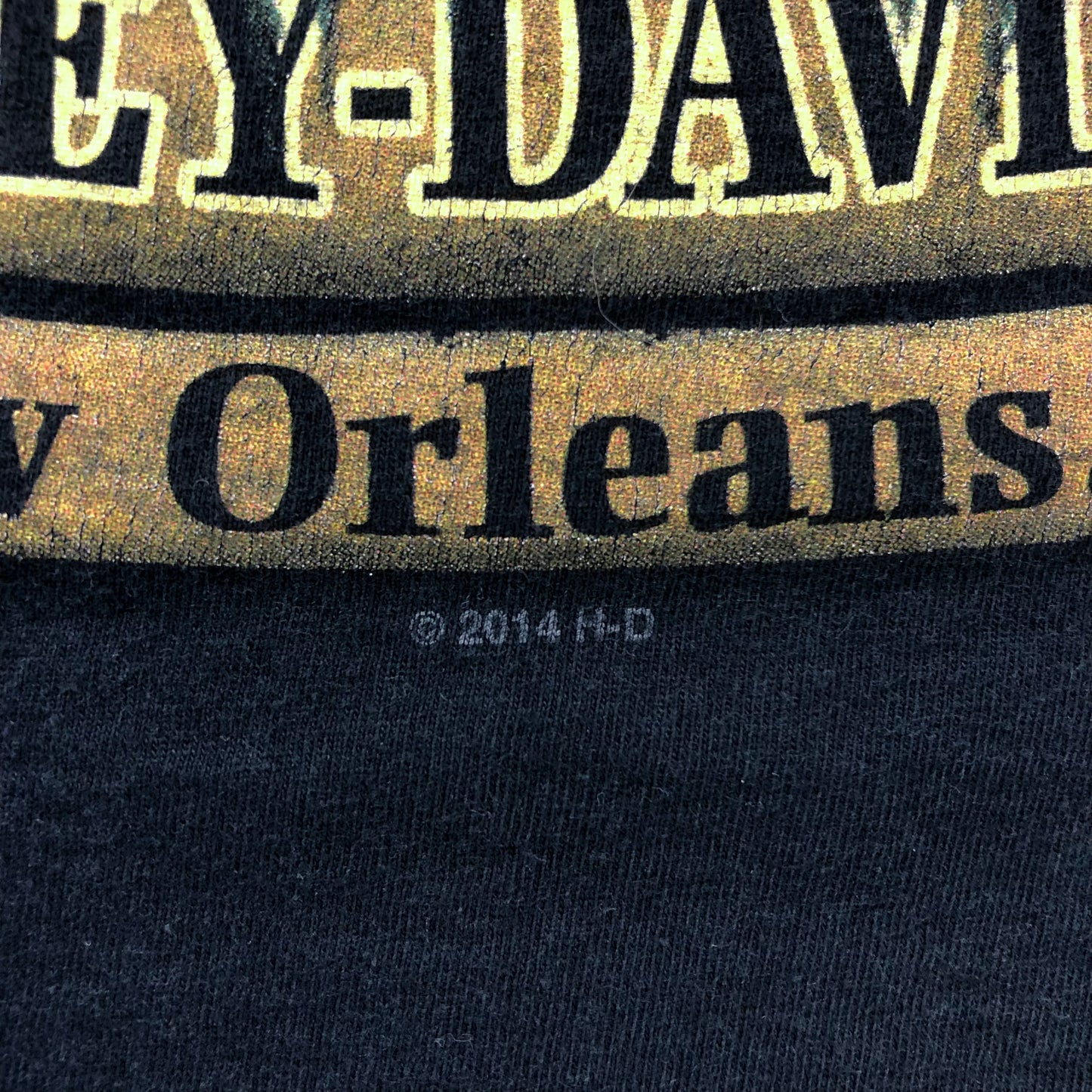 Harley Davidson Motorcycles Old Skool Panhead Bourbon Street New Orleans T Shirt L