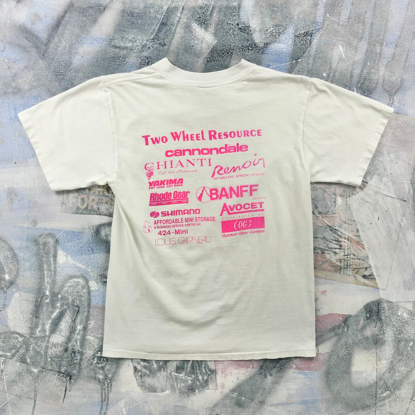 Vintage USA 90s Criterium Two Wheel Resource Bicycle Race T Shirt M