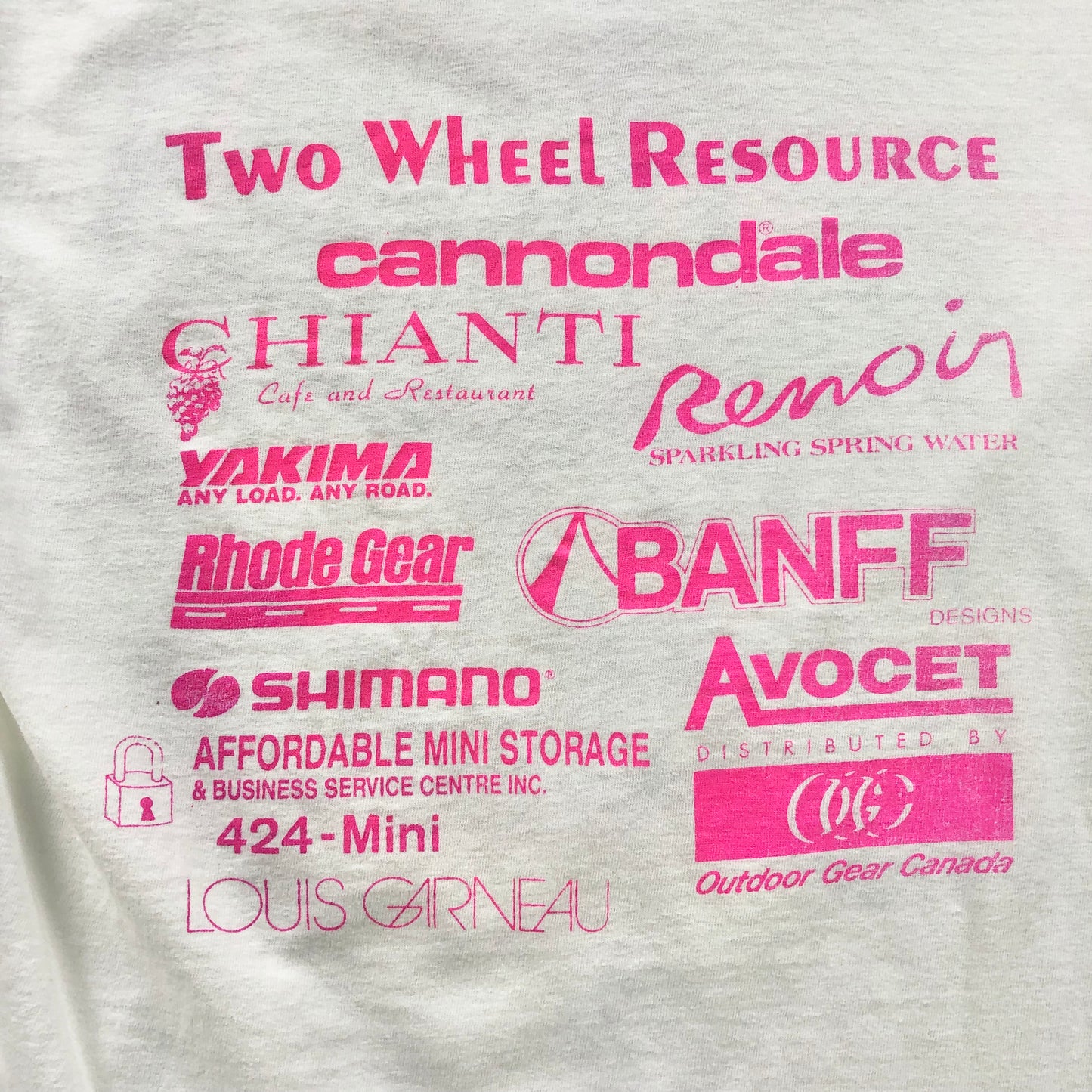 Vintage USA 90s Criterium Two Wheel Resource Bicycle Race T Shirt M