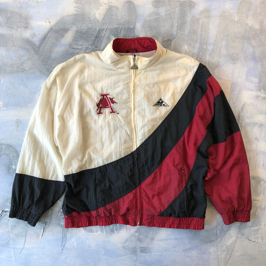 Vintage Apex One Arkansas Razorback USA Blanket Lined Windbreaker Zip Jacket XL