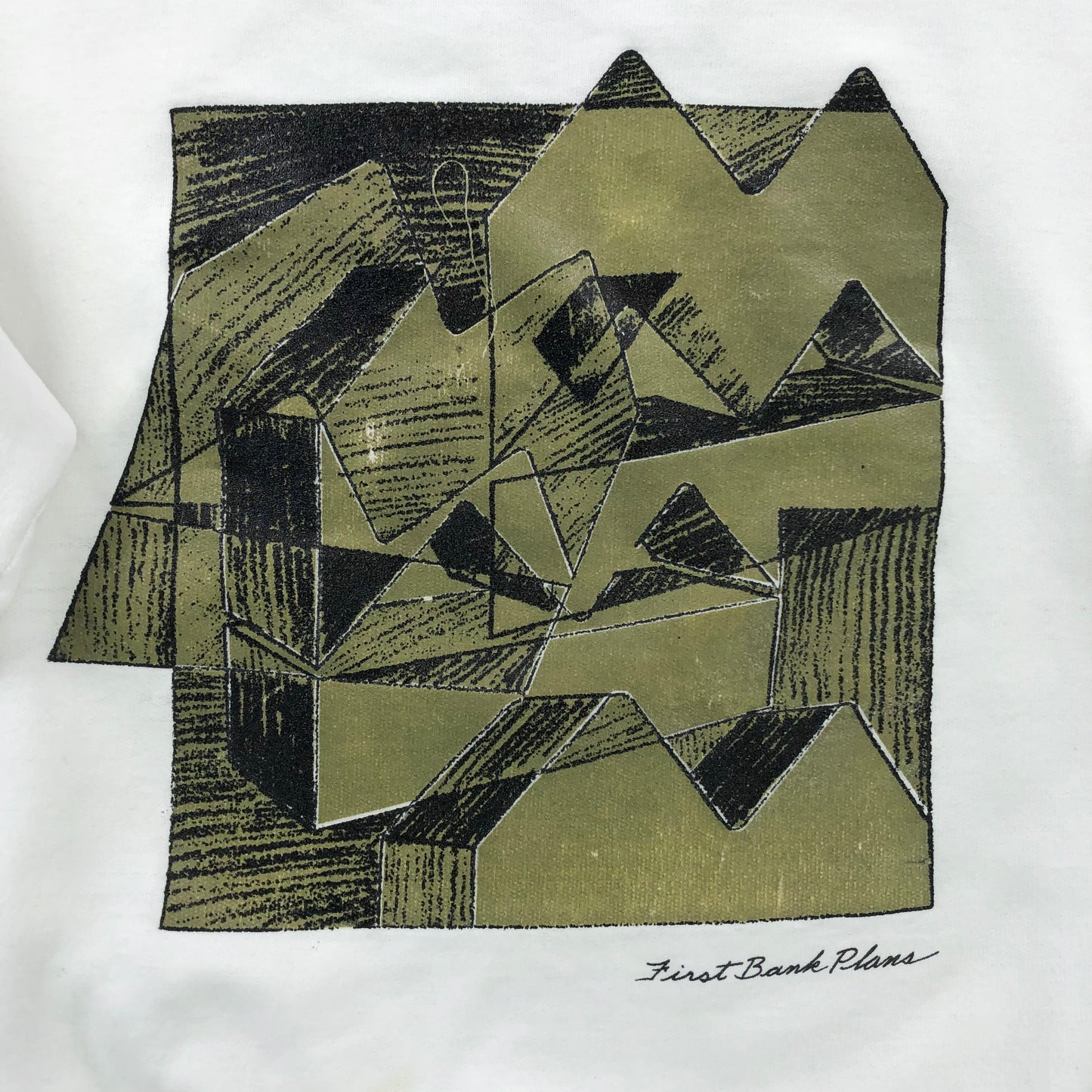 Vintage Bank Of Montreal Firsst Bank Plans Crewneck Sweatshirt L