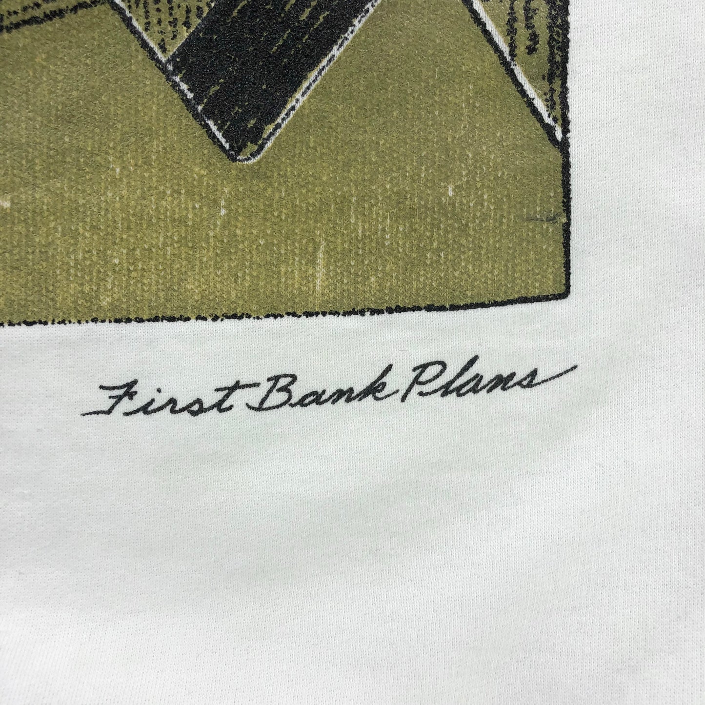 Vintage Bank Of Montreal Firsst Bank Plans Crewneck Sweatshirt L