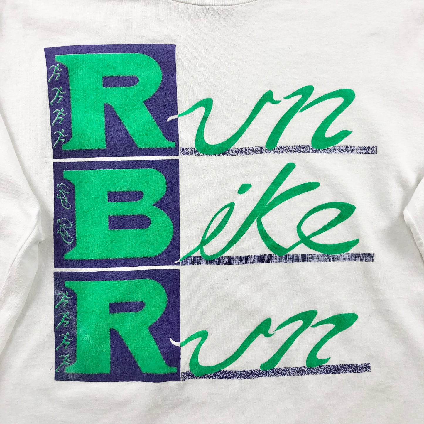 Vintage USA 90s Run Bike Run Cyclist T Shirt L