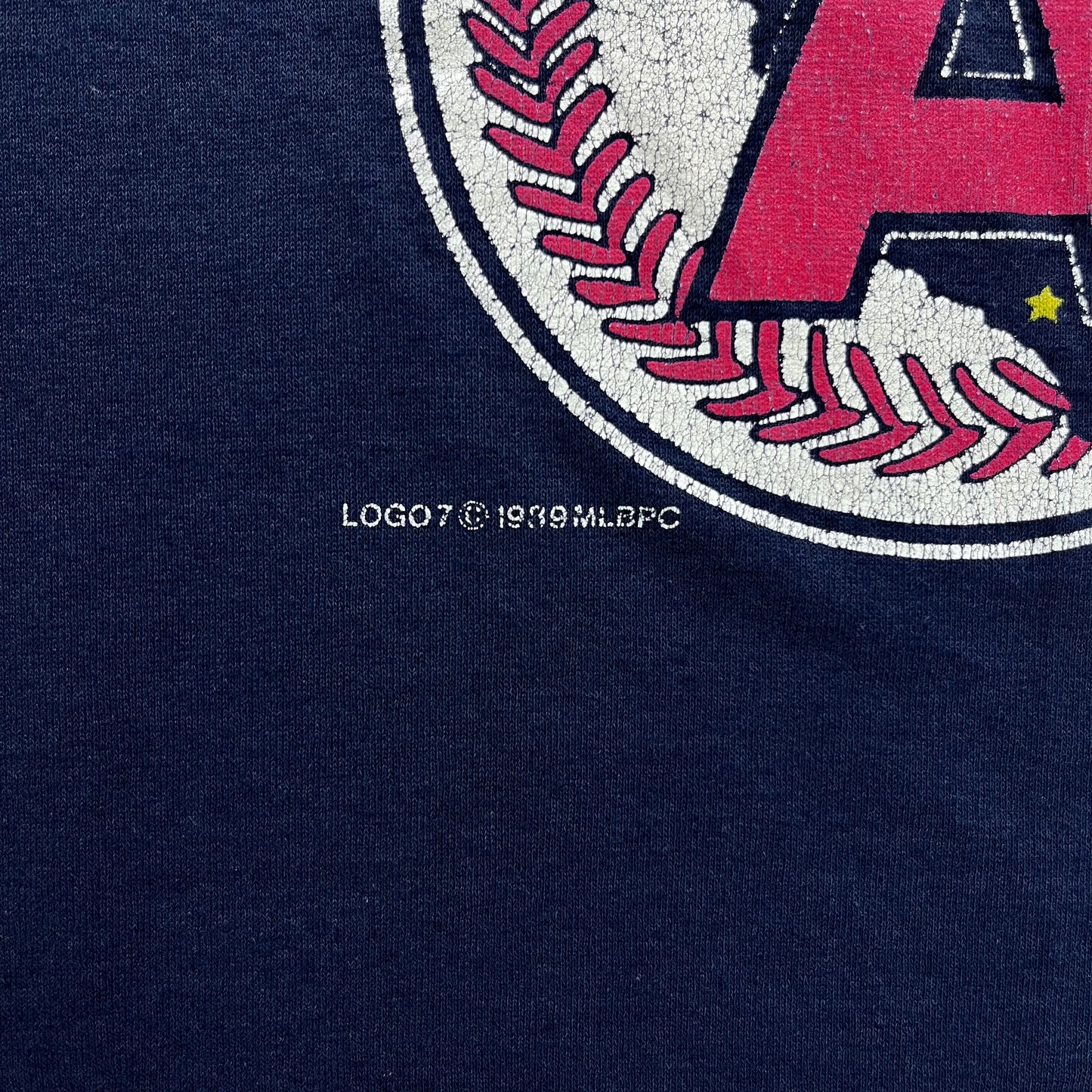 Vintage 80s USA MLB California Angels Single Stitch T Shirt L