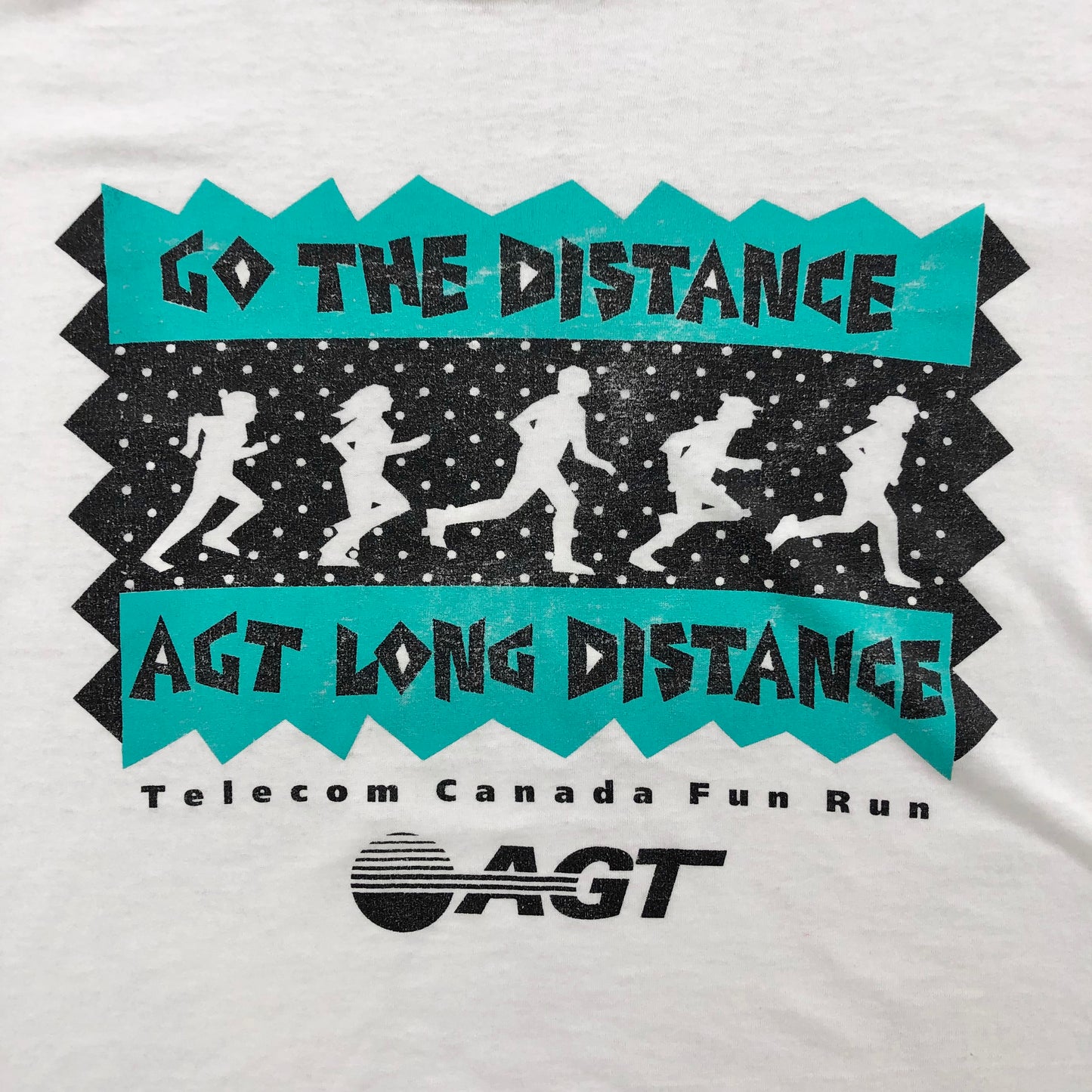 Vintage USA 80s Go The Distance AGT Long Distance Single Stitch T Shirt L