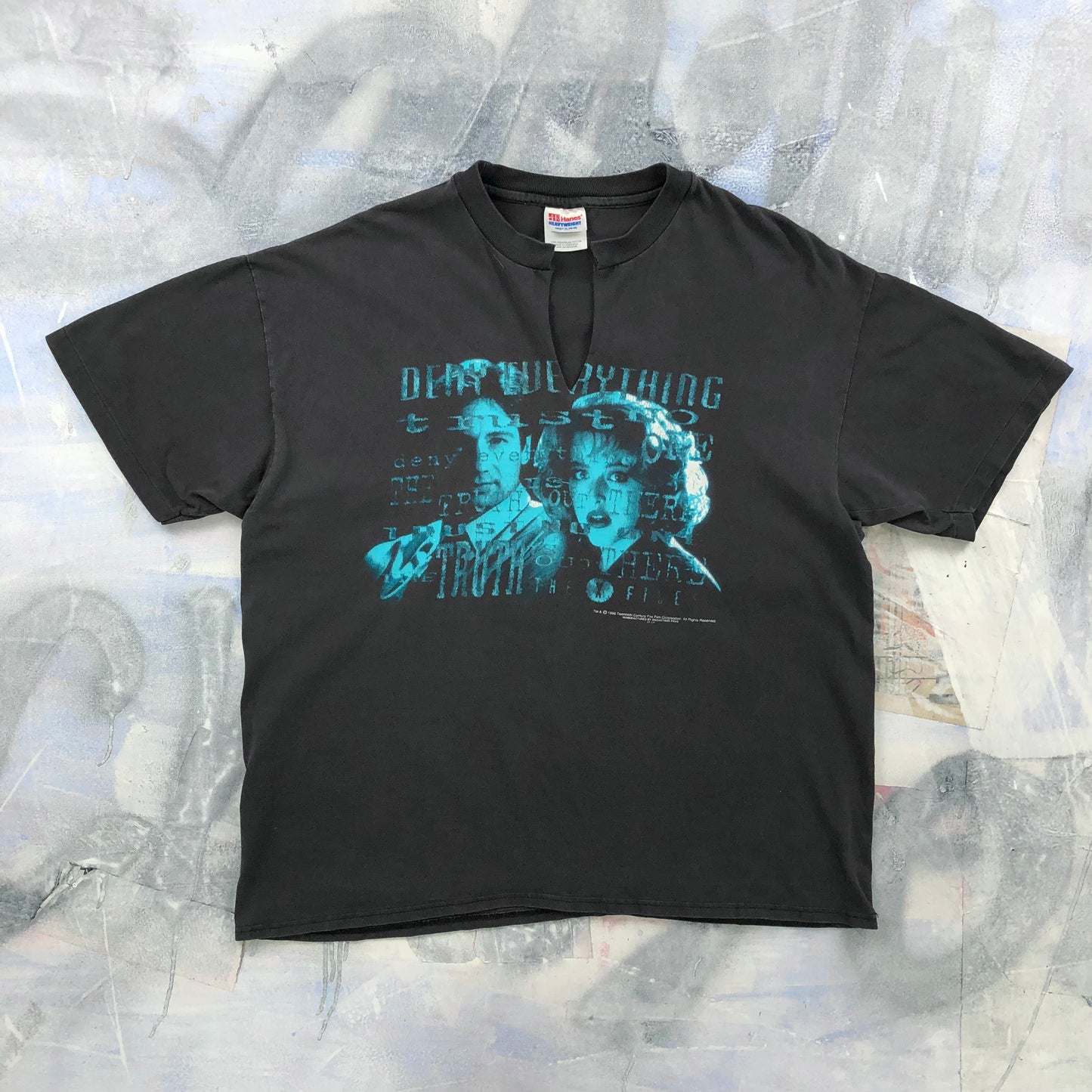 Vintage 90s The X Files Deny Everything Trust No One T Shirt XL