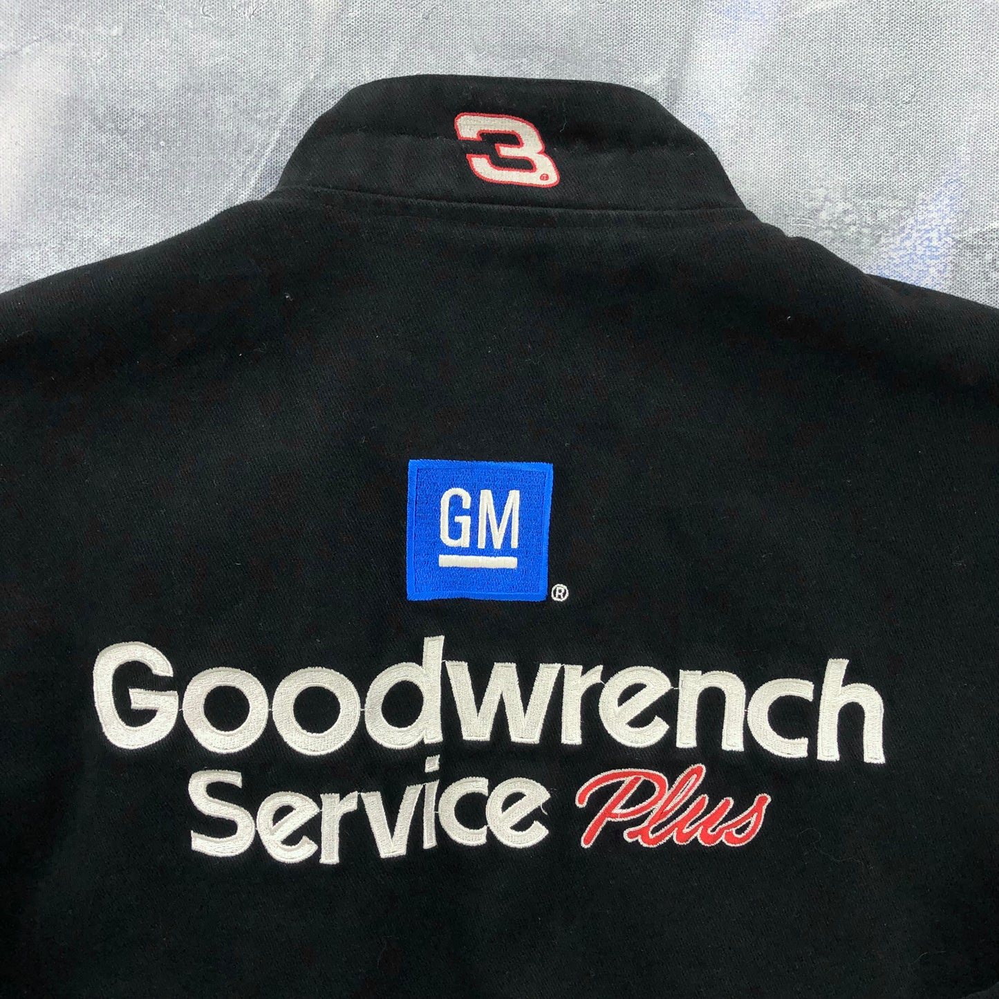 Vintage 90s Dale Earnhardt Nascar Good Wrench Racing Bomber Button Jacket XL