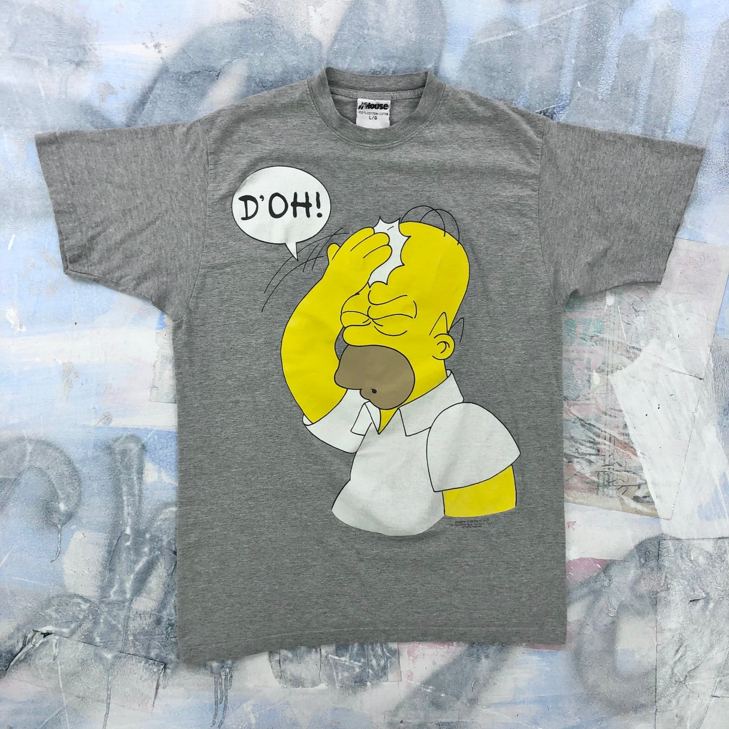 Vintage 90s Simpsons Homer Doh T Shirt L