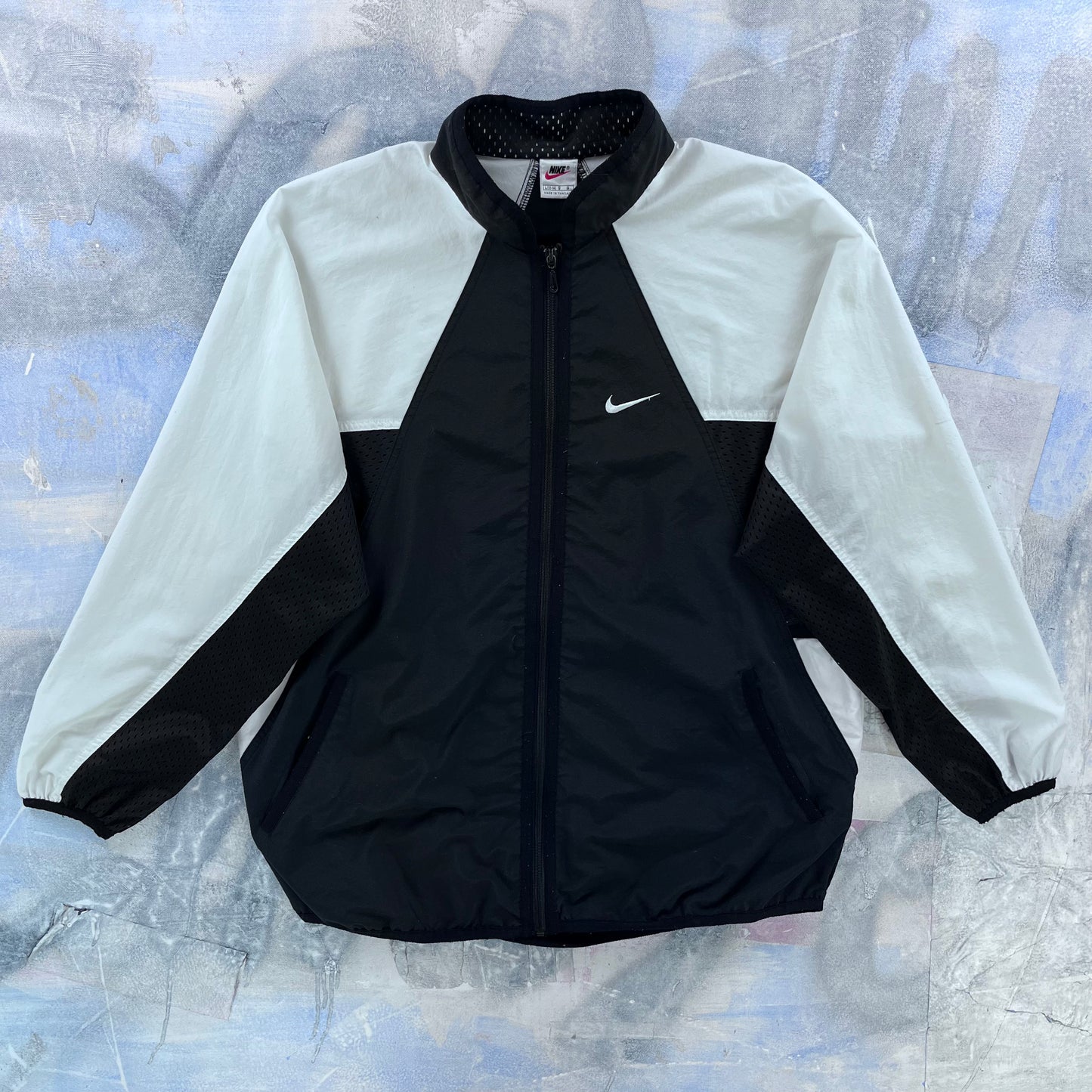 Vintage 90s Nike Swoosh Windbreaker Zip Jacket L