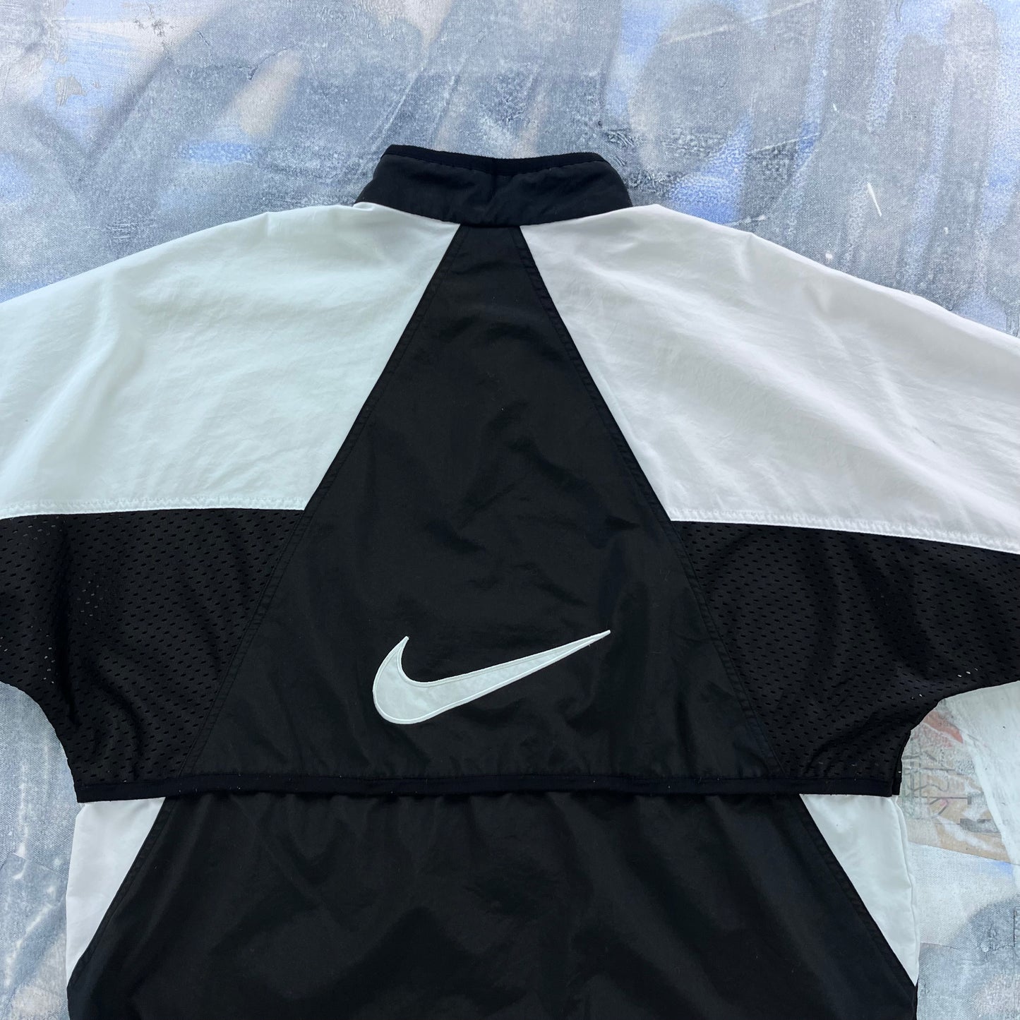 Vintage 90s Nike Swoosh Windbreaker Zip Jacket L