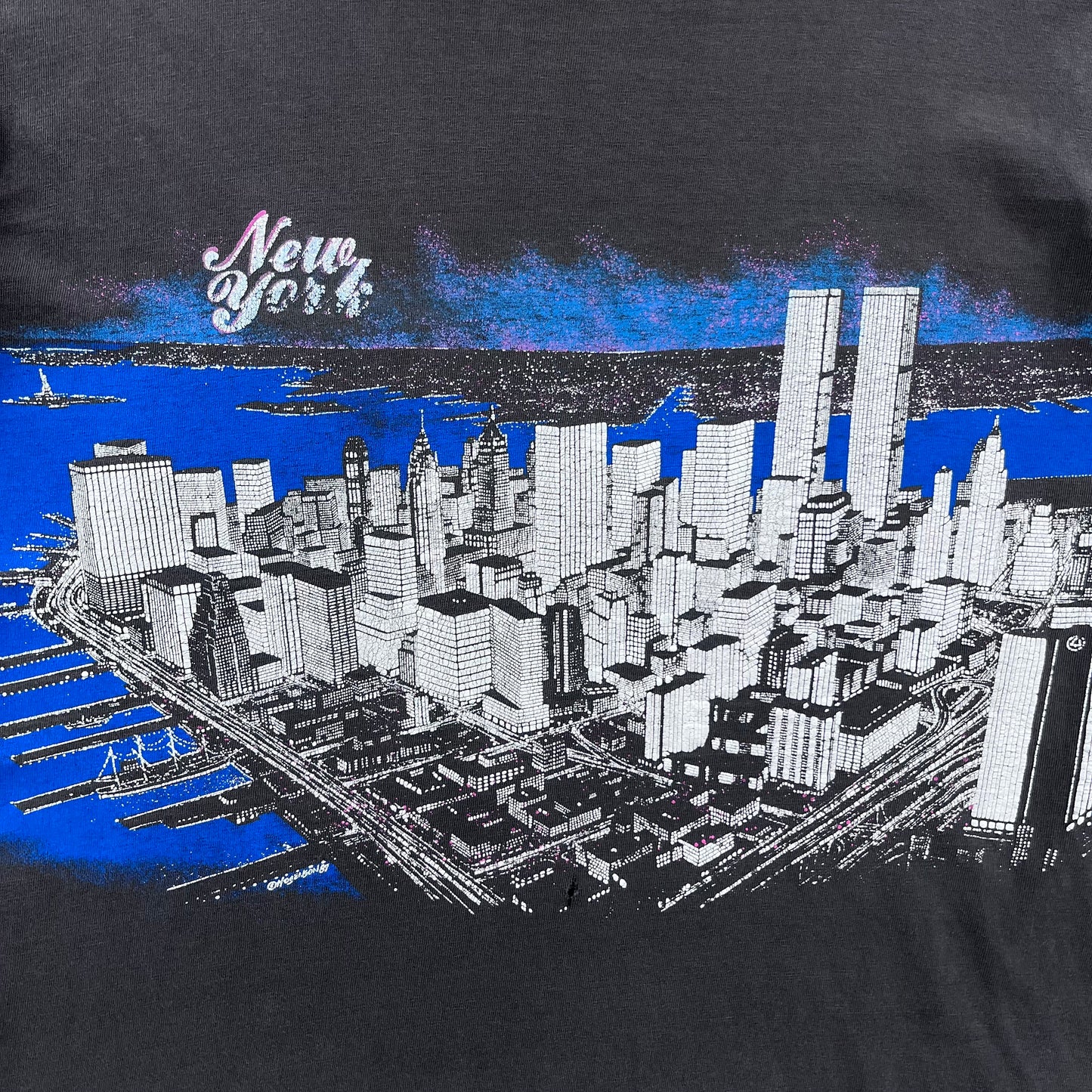 Vintage 90s USA New York City Single Stitch T Shirt XL