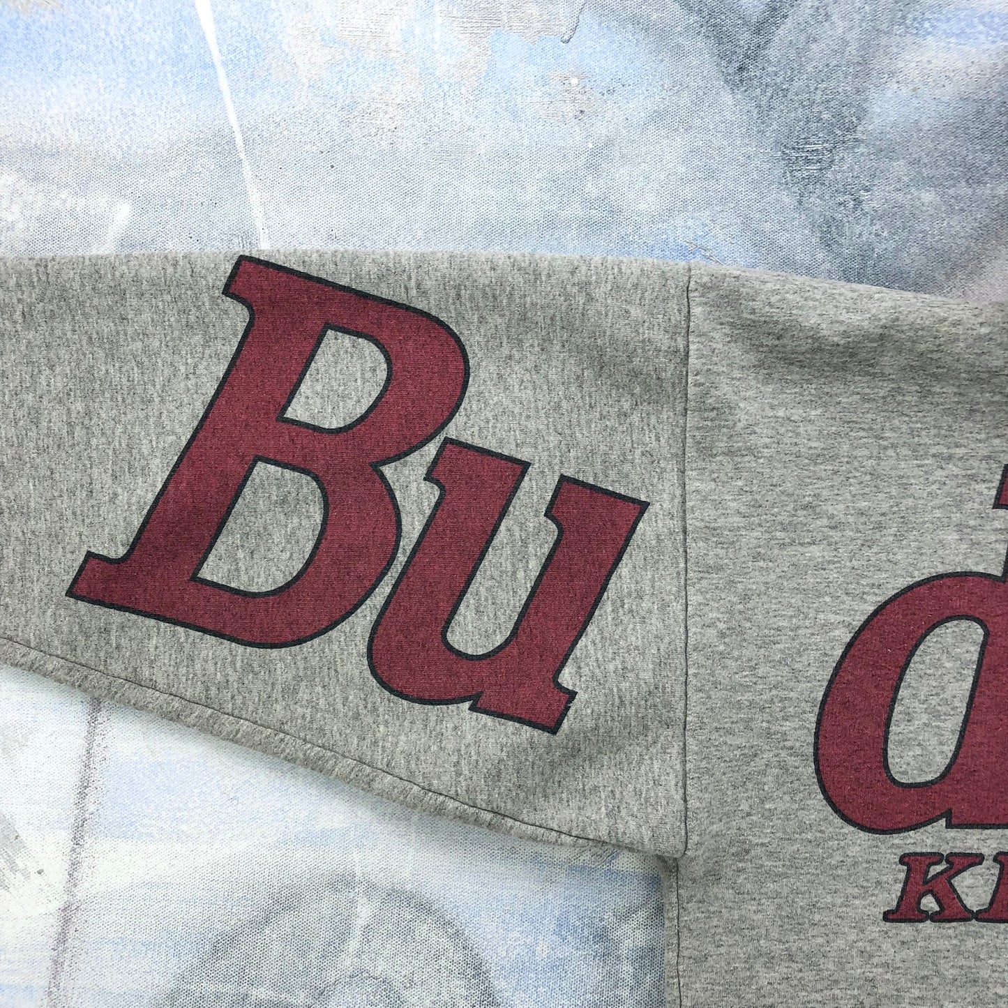Vintage 90s Budweiser AOP Hoodie Sweatshirt L