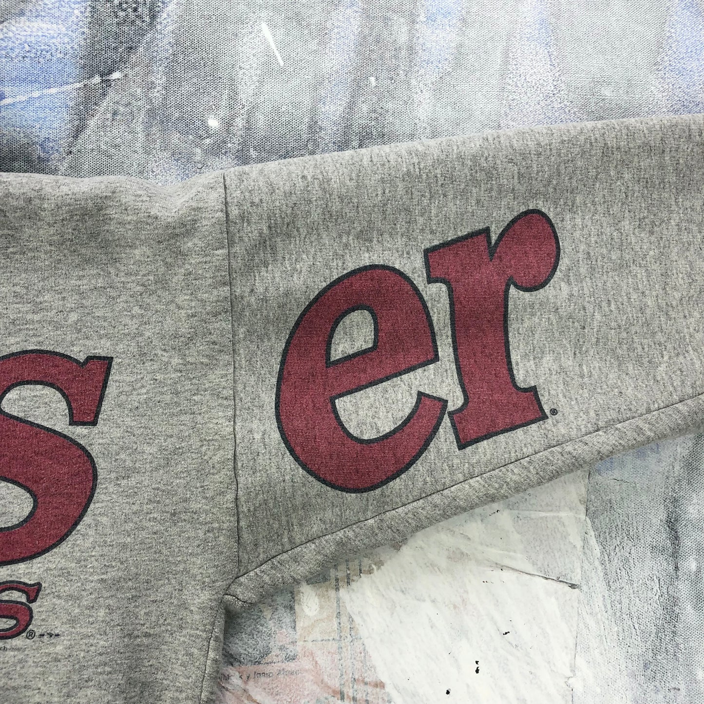 Vintage 90s Budweiser AOP Hoodie Sweatshirt L