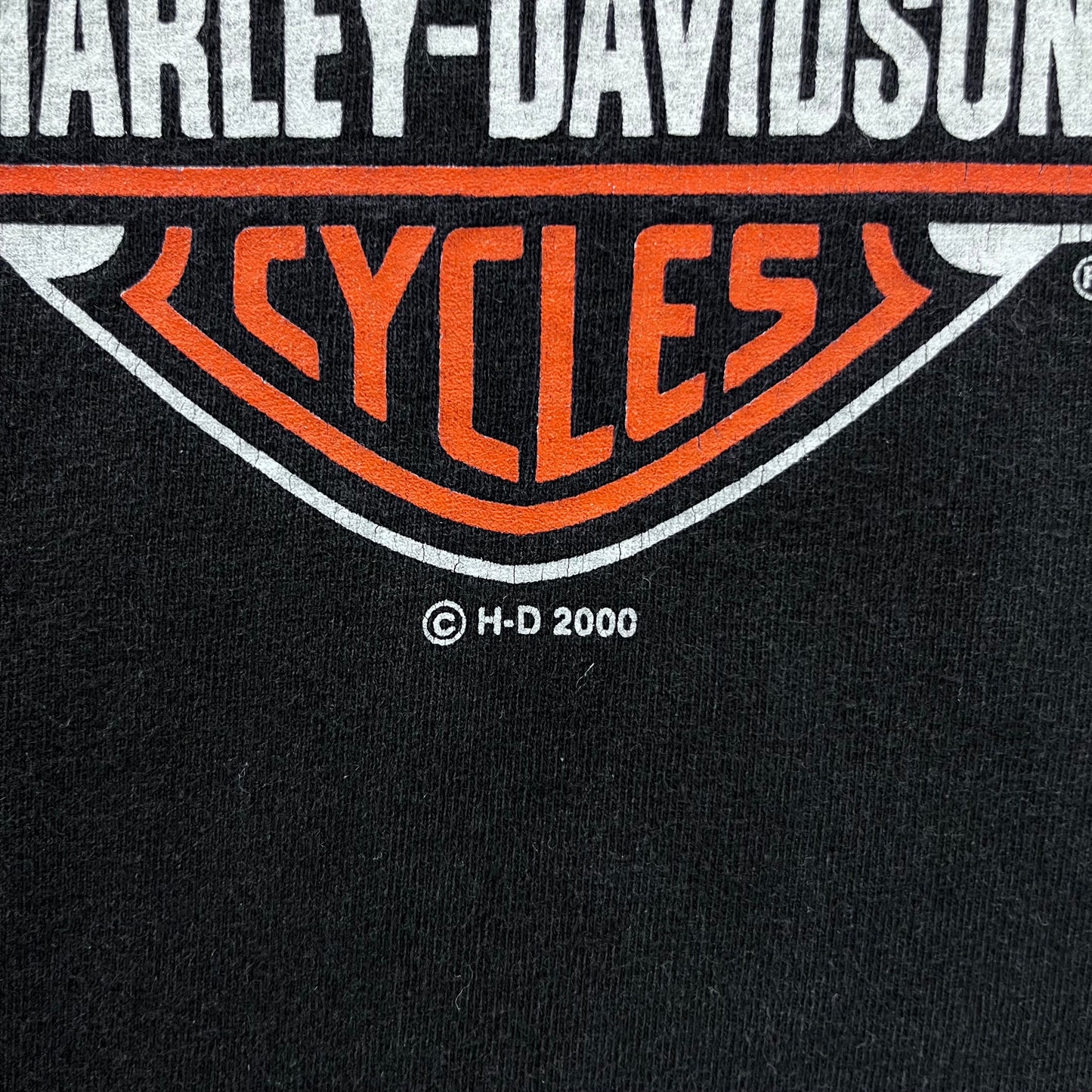 Vintage Harley Davidson Motorcycles Canada & United States Flags Eagle Single Stitch T Shirt XL