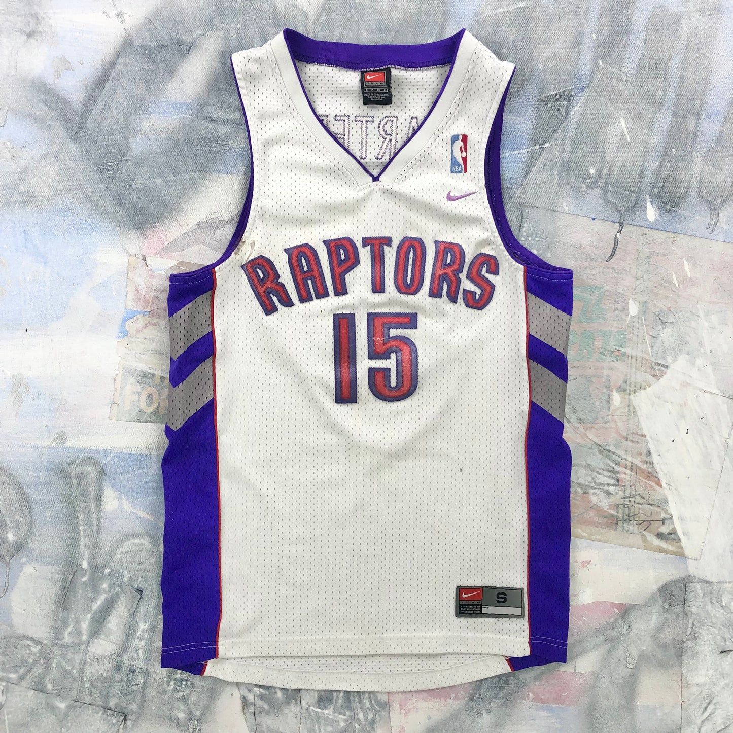 Vintage Nike Team NBA Toronto Raptors Vince Carter 15 Jersey S