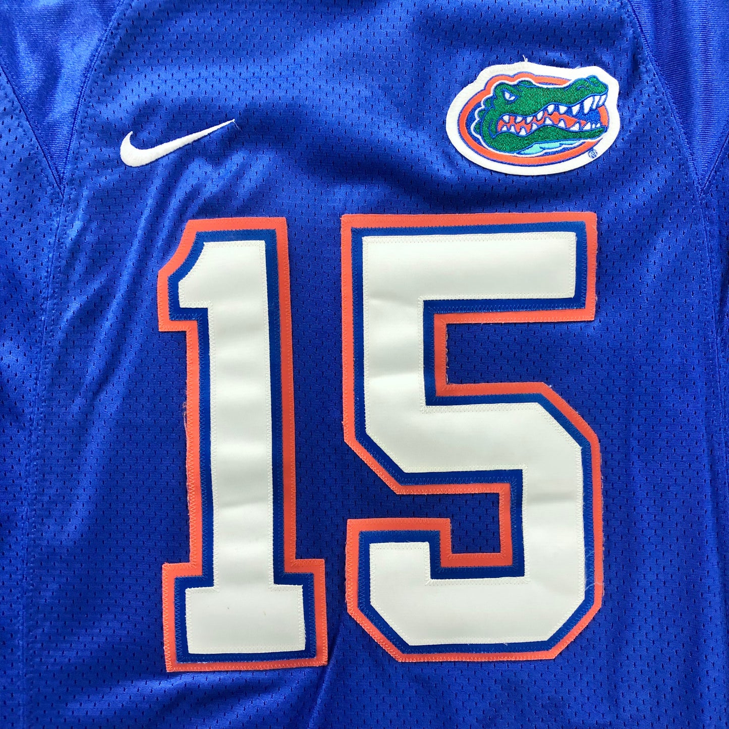 Vintage Nike Team The University Of Florida Gators Football Tim Tebow Jersey 15 M