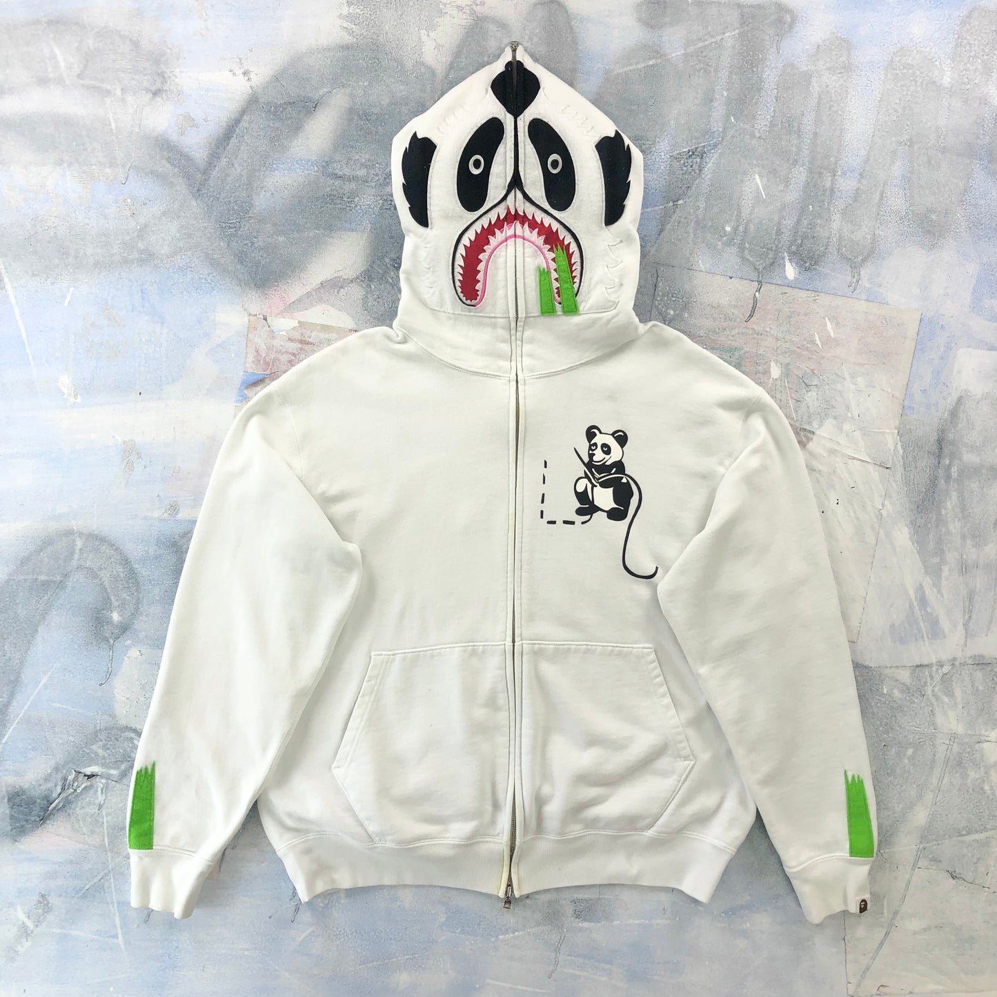 A Bathing Ape x Nigo Panda Full Zip Hoodie Sweatshirt L