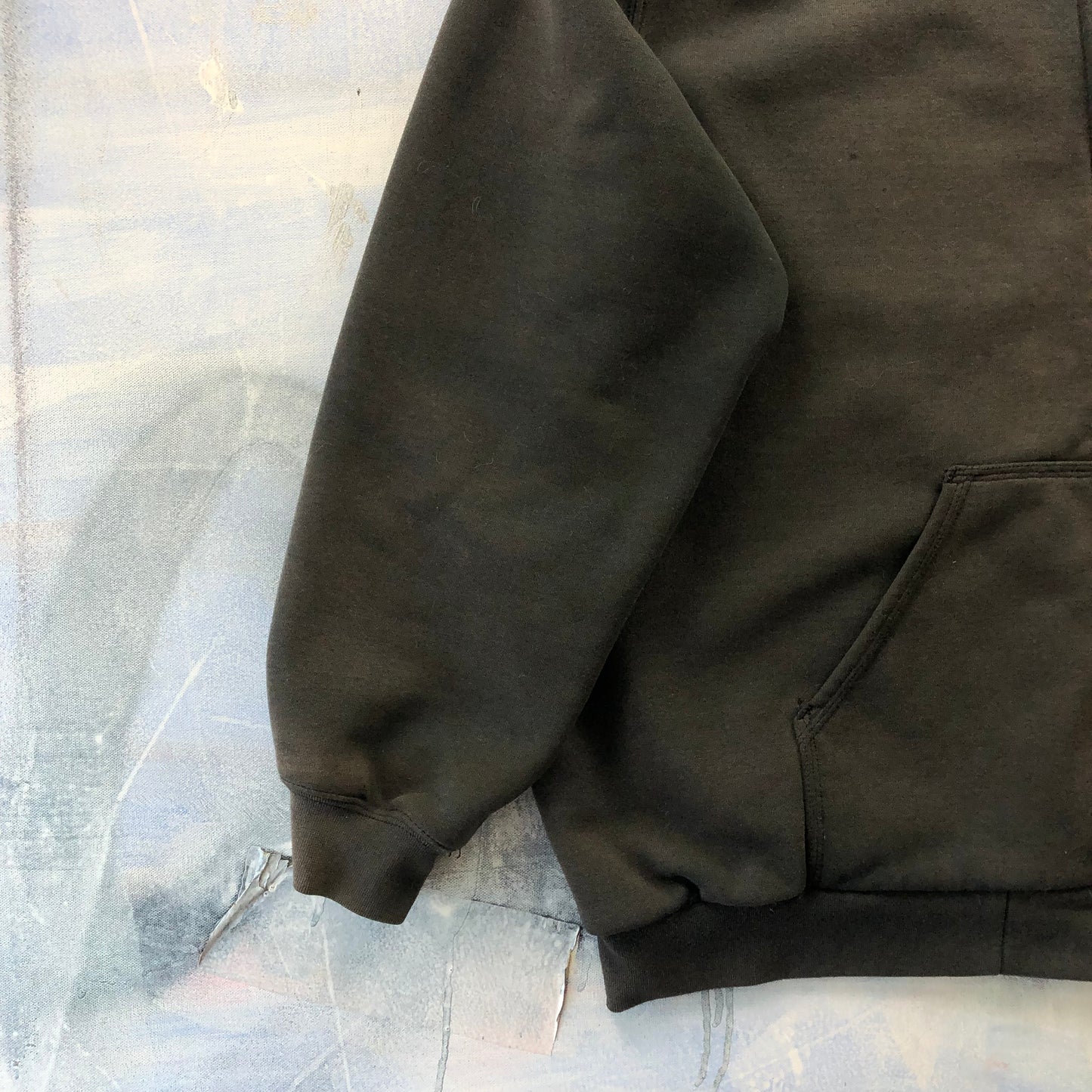 Vintage Carhartt Sun Faded Thermal Lined Full Zip Hoodie Sweatshirt XL