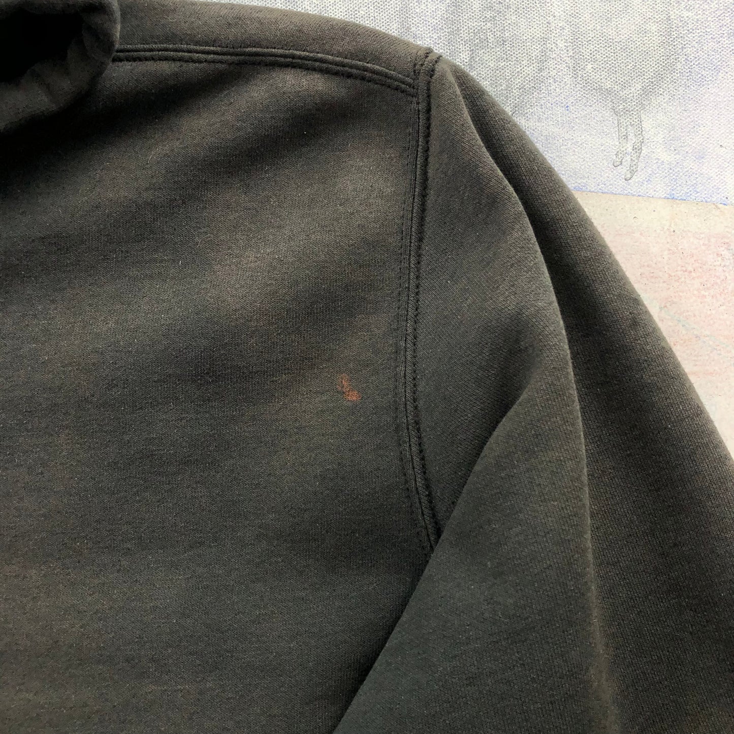 Vintage Carhartt Sun Faded Thermal Lined Full Zip Hoodie Sweatshirt XL