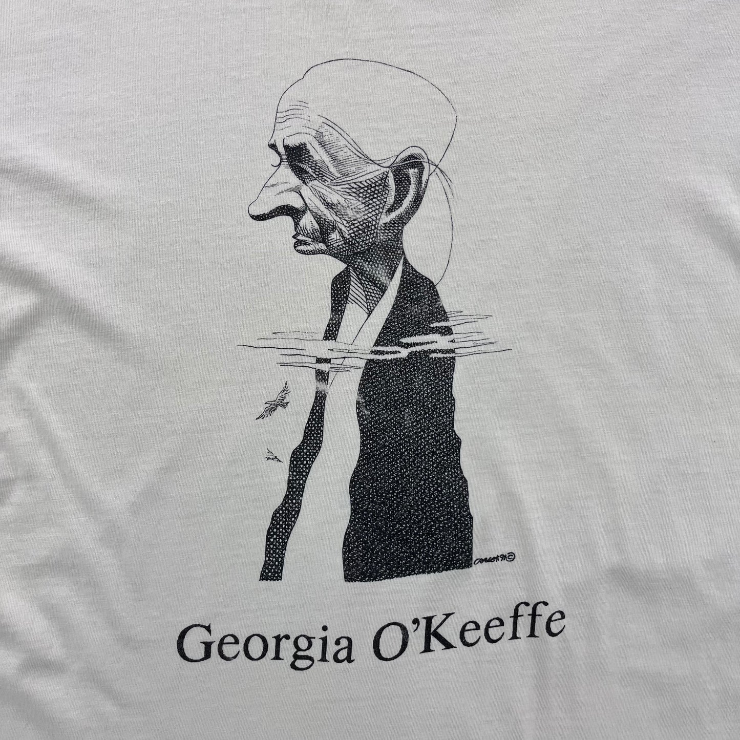 Vintage 90s USA Georgia Okeefe Single Stitch T Shirt XL