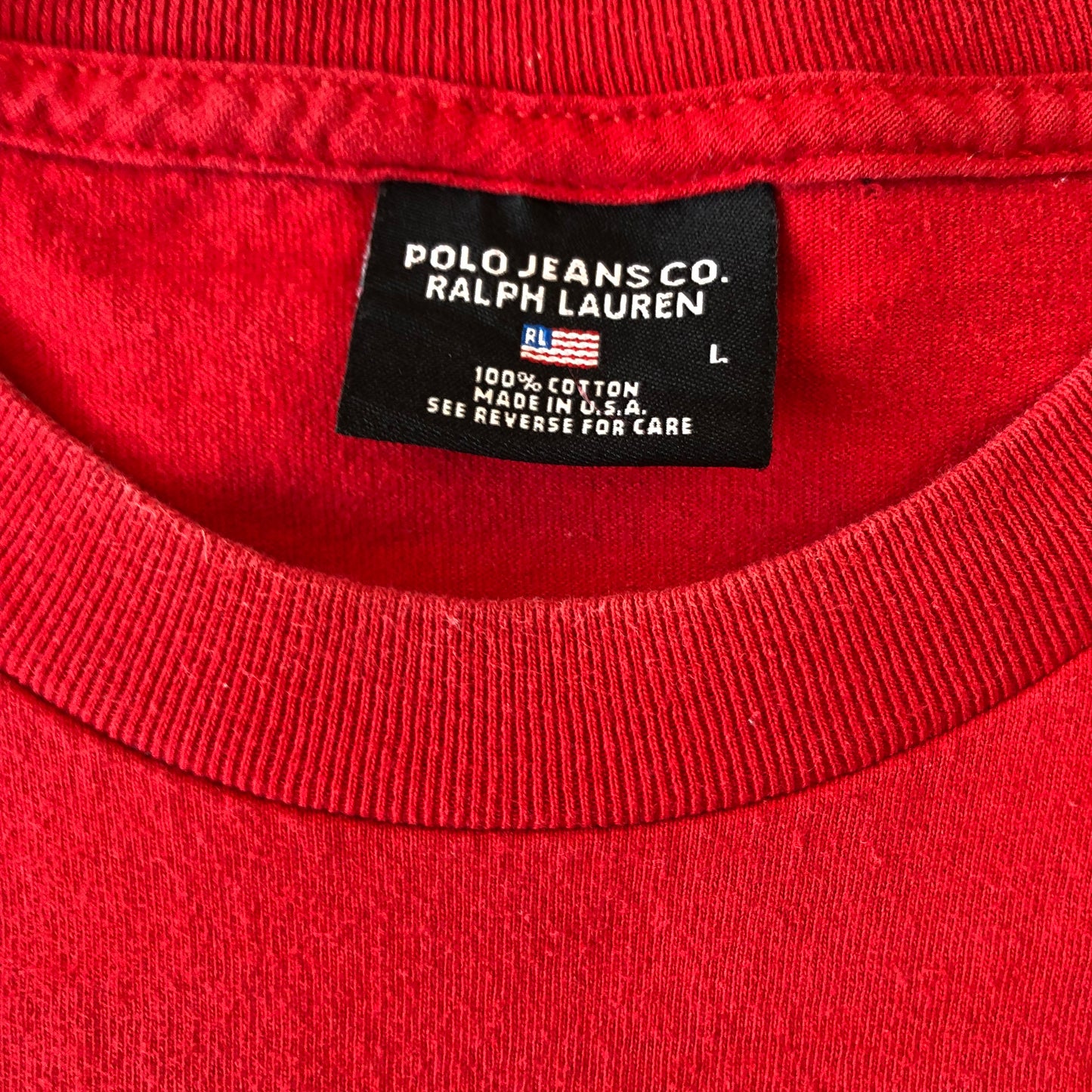 Vintage Polo Jeans Company Ralph Lauren USA T Shirt L