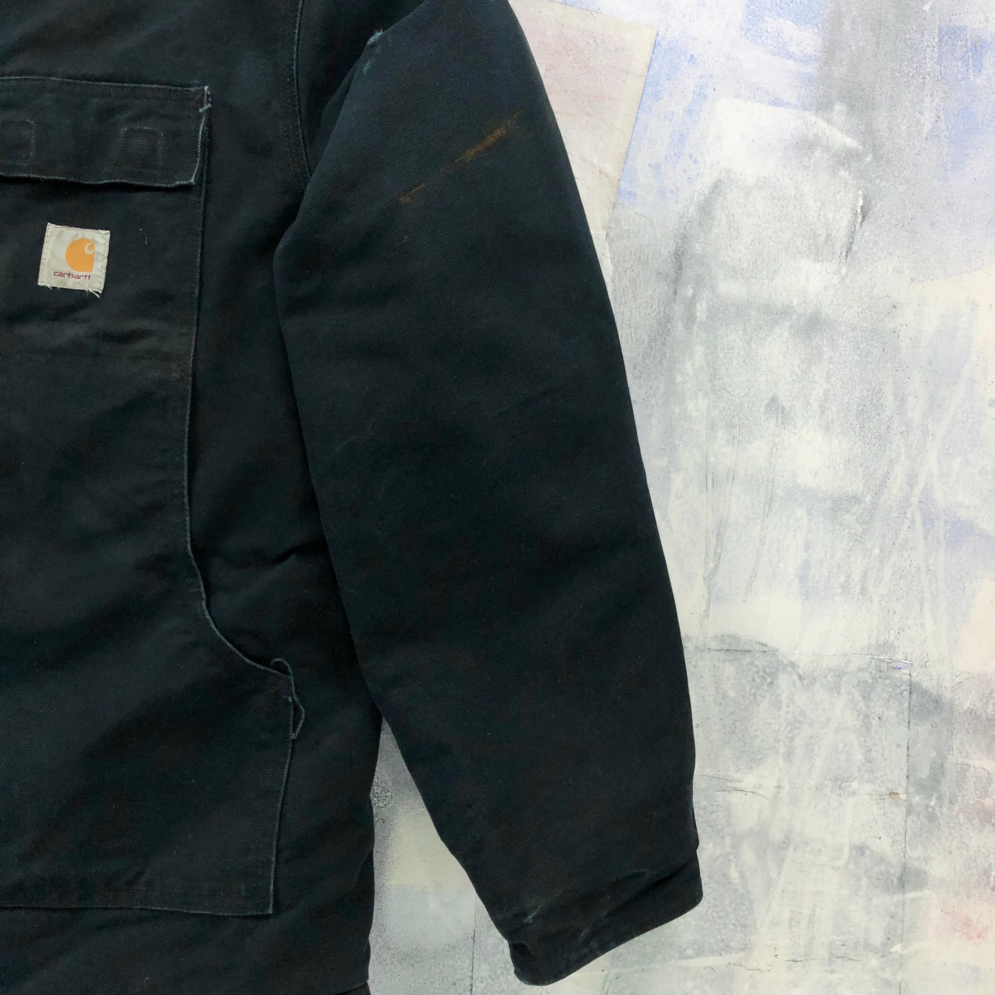 Vintage Carhartt C03 Corduroy Collar Workwear Zip Jacket XL