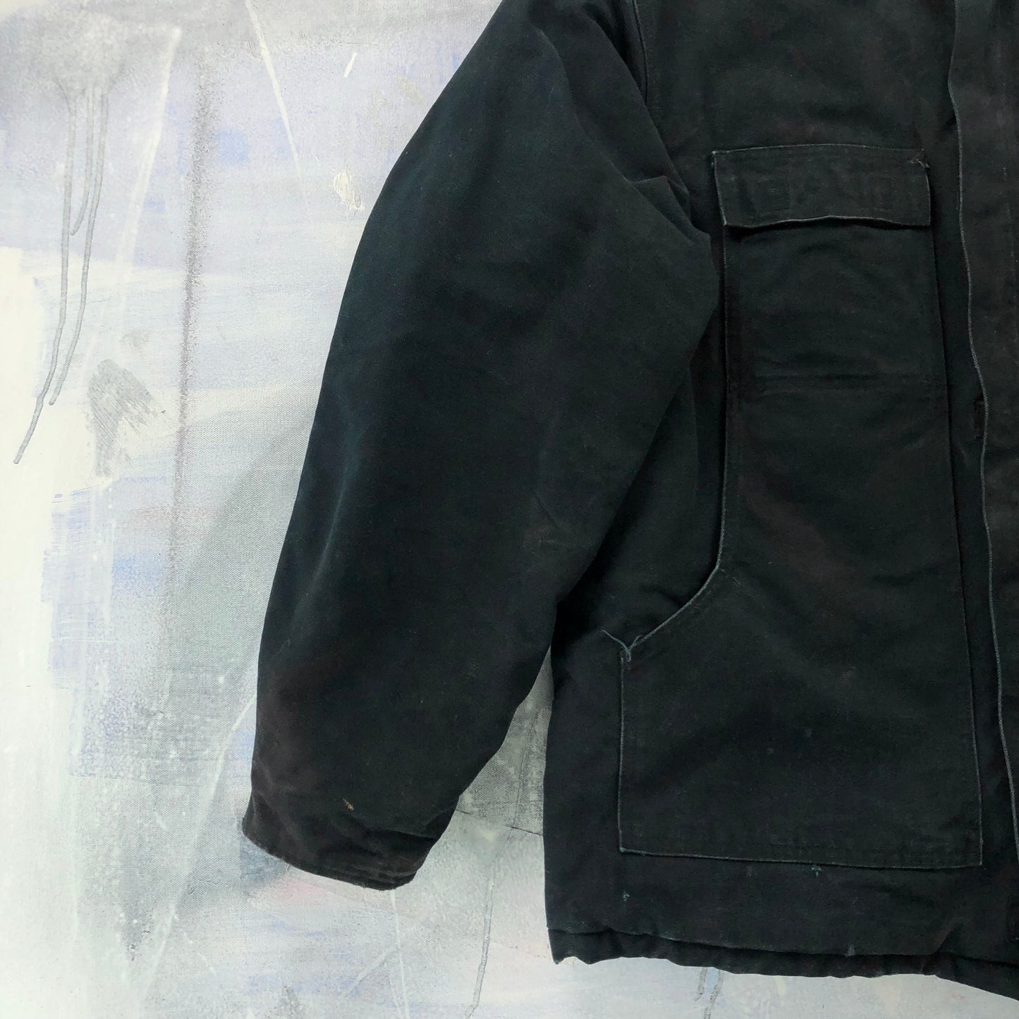 Vintage Carhartt C03 Corduroy Collar Workwear Zip Jacket XL
