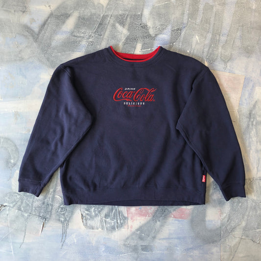 Vintage Coca Cola Embroided Crewneck Sweatshirt XL
