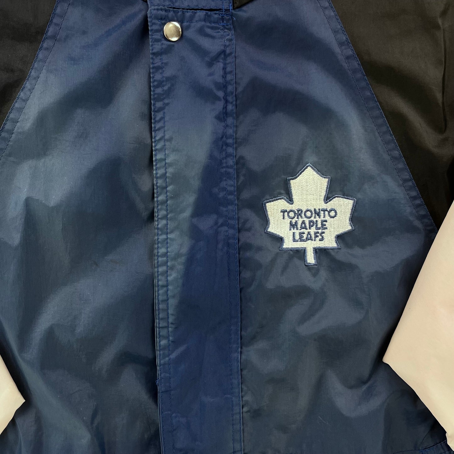 Vintage 90s NHL Toronto Maple Leafs Windbreaker Zip Jacket M