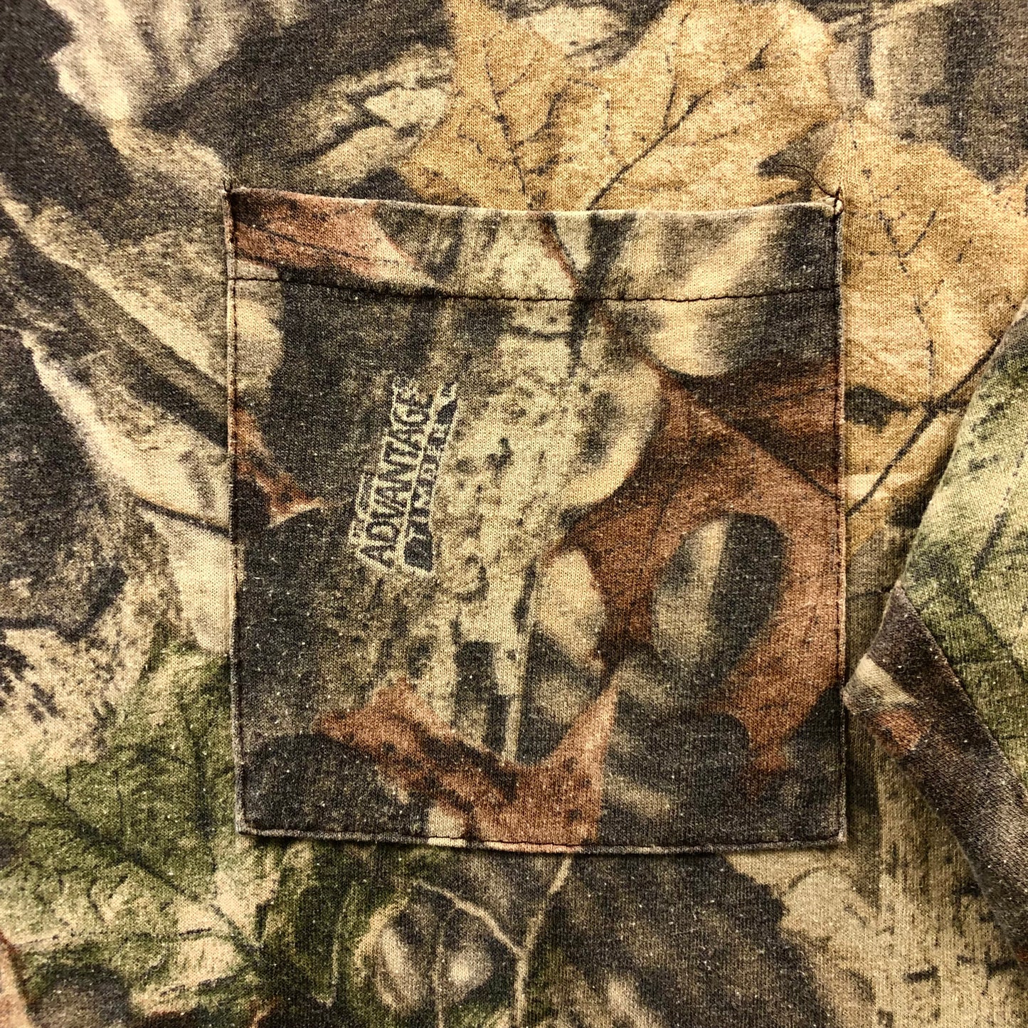 Vintage Liberty Real Tree Ringer Long Sleeve Chest Pocket T Shirt XXL