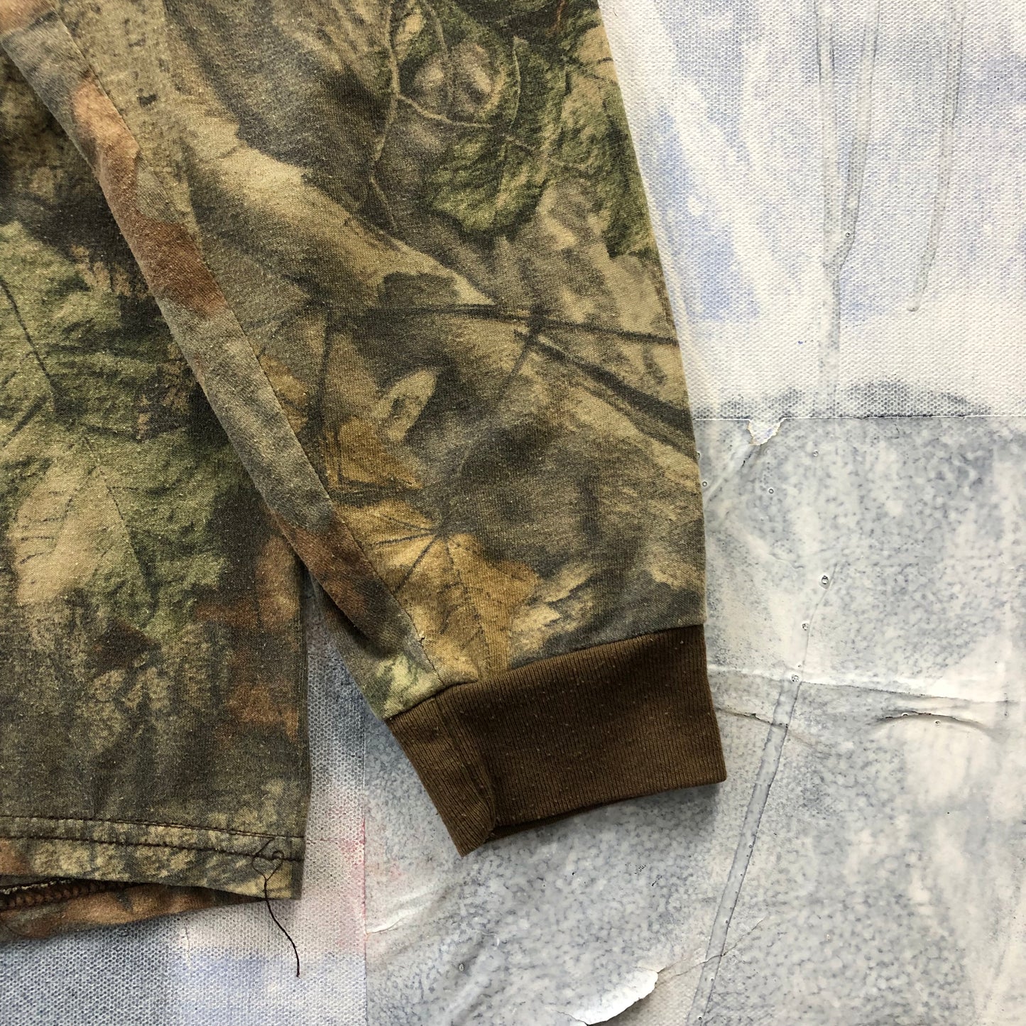 Vintage Liberty Real Tree Ringer Long Sleeve Chest Pocket T Shirt XXL